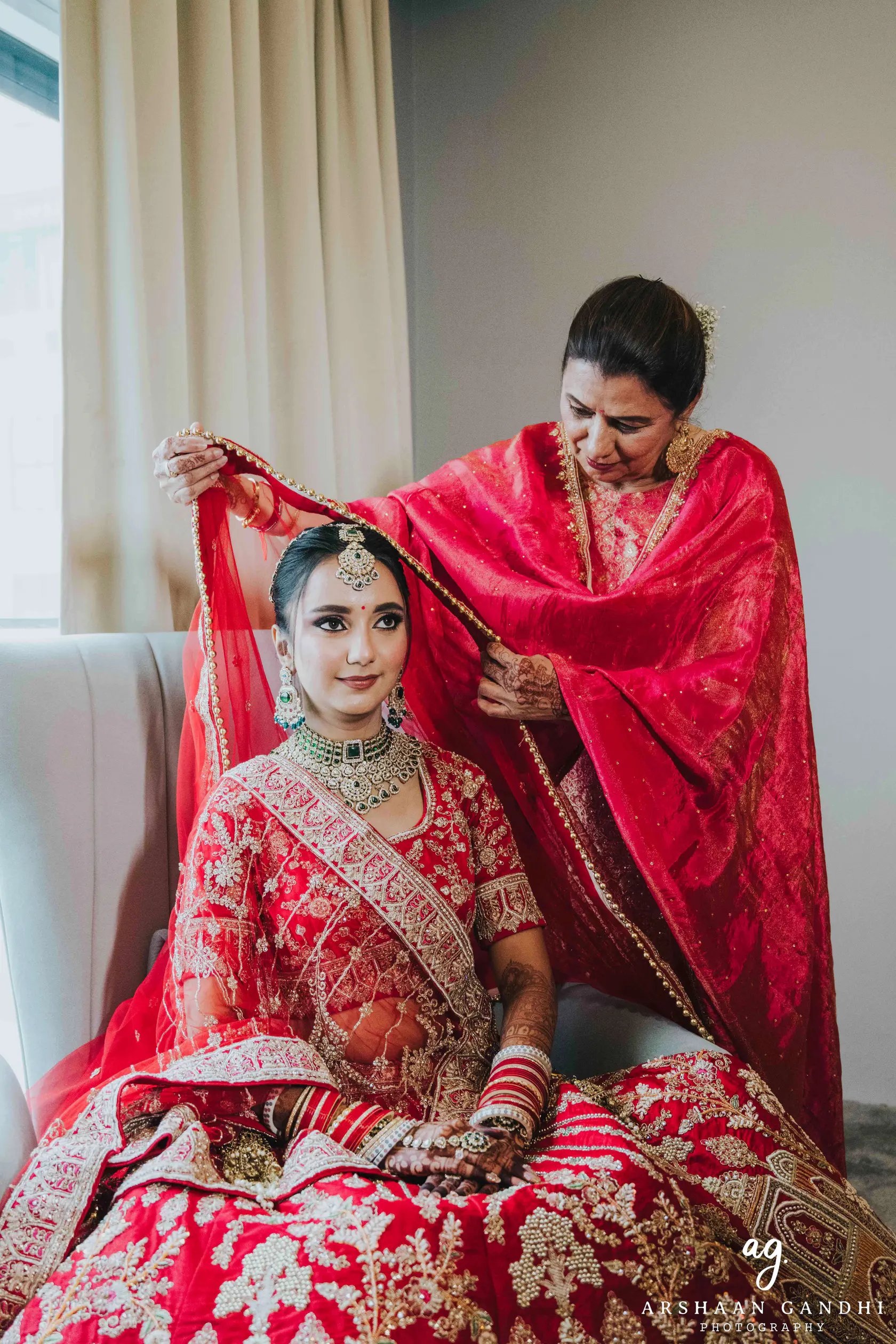 Adarsh and Mallika photographed together during their wedding day