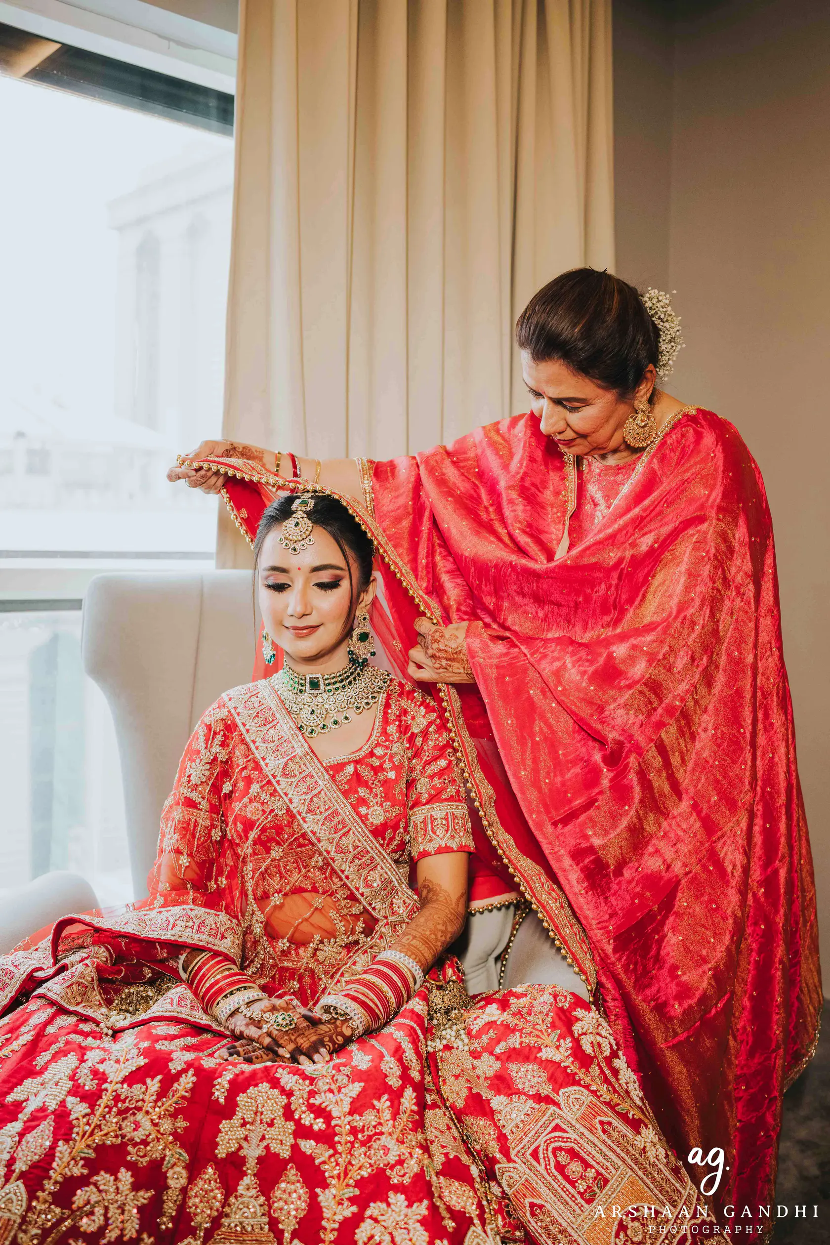 Adarsh and Mallika photographed together during their wedding day