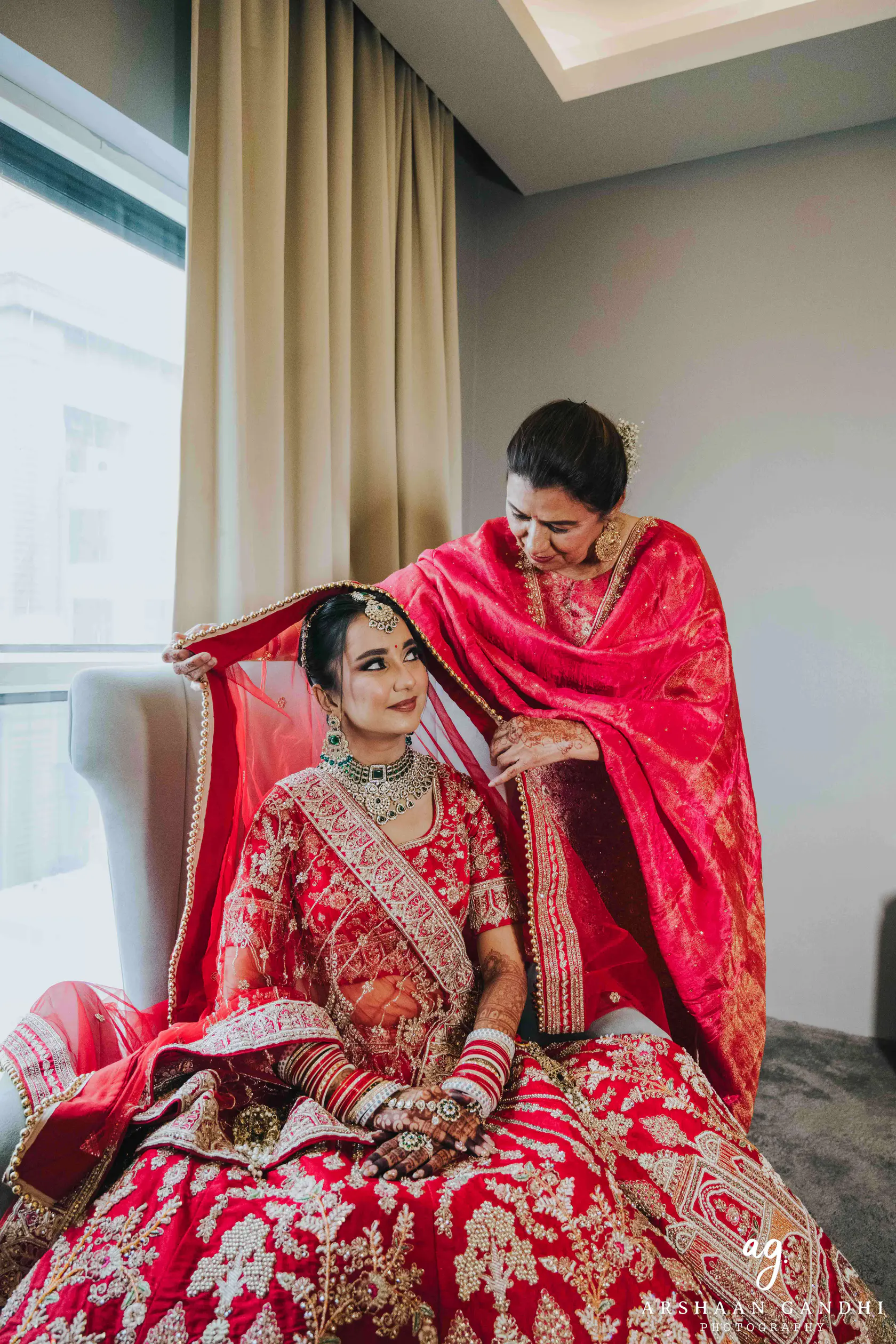 Adarsh and Mallika photographed together during their wedding day
