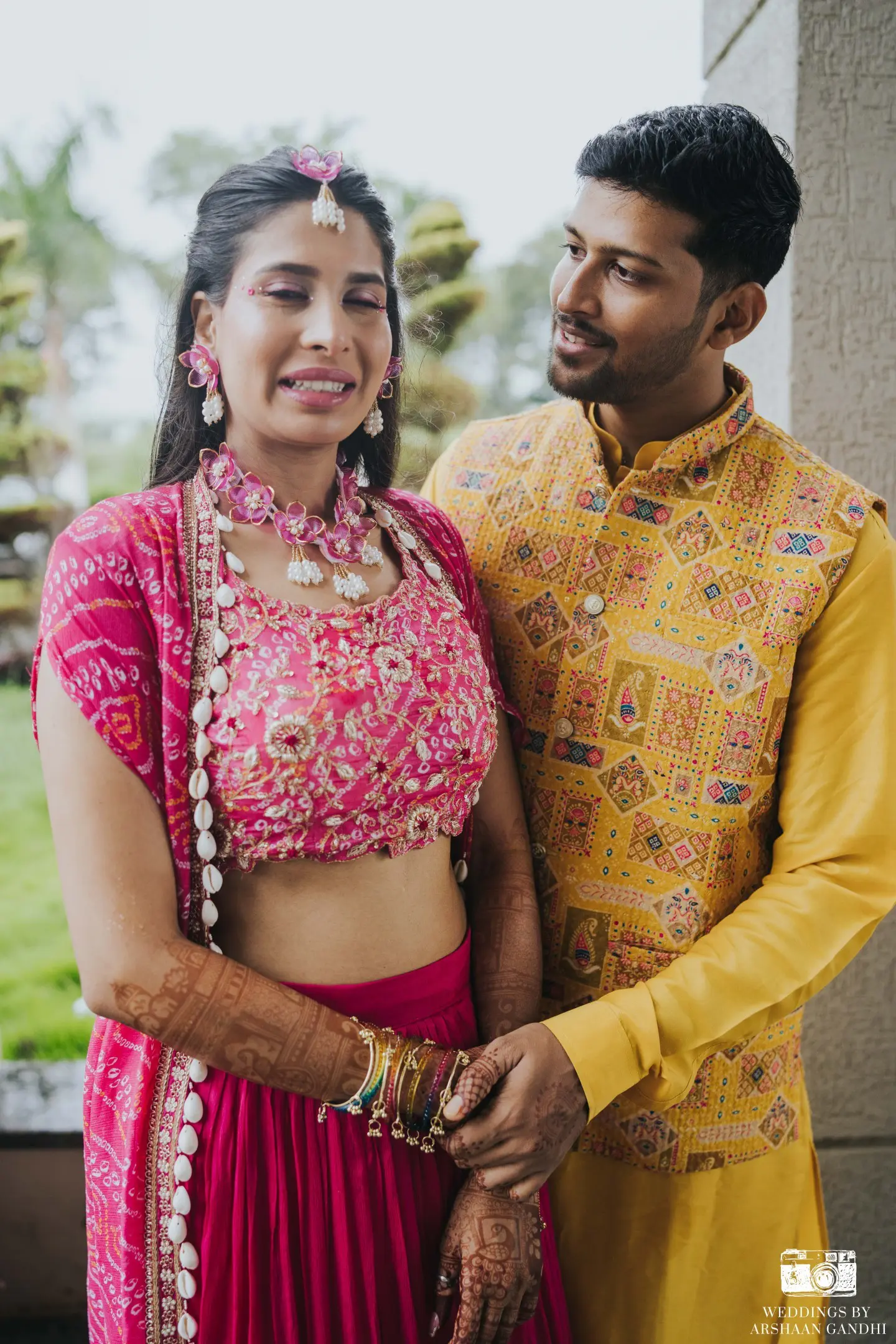 Anuraty and Prakhar photographed together during their day 1 part 1