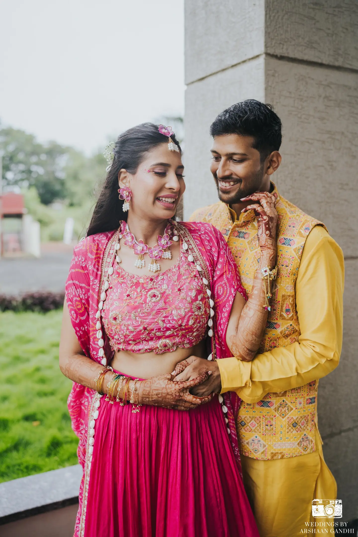Anuraty and Prakhar photographed together during their day 1 part 1