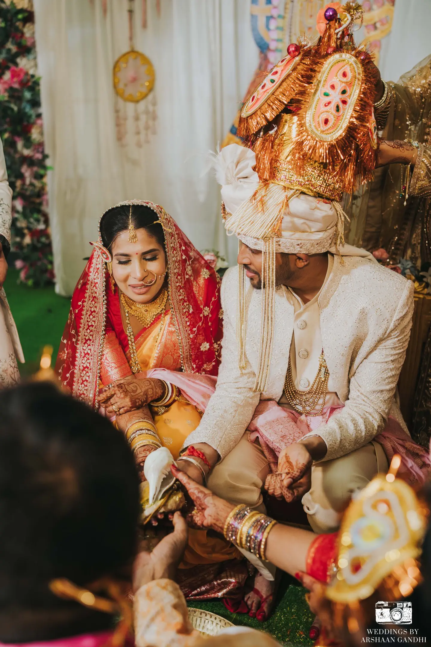 Anuraty and Prakhar photographed together during their day 2 part 1