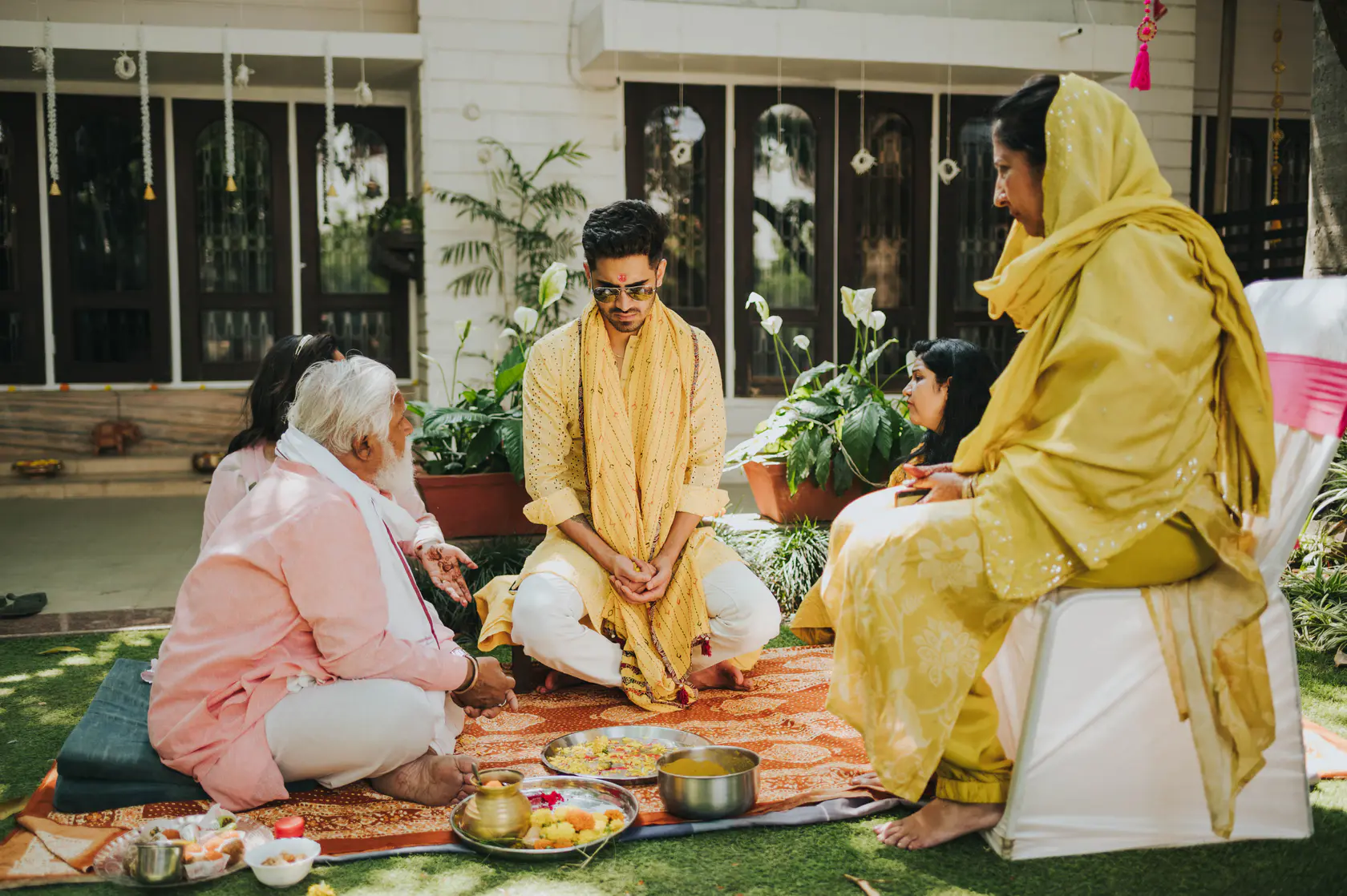 Portrait from Arshaan and Aparna's haldi