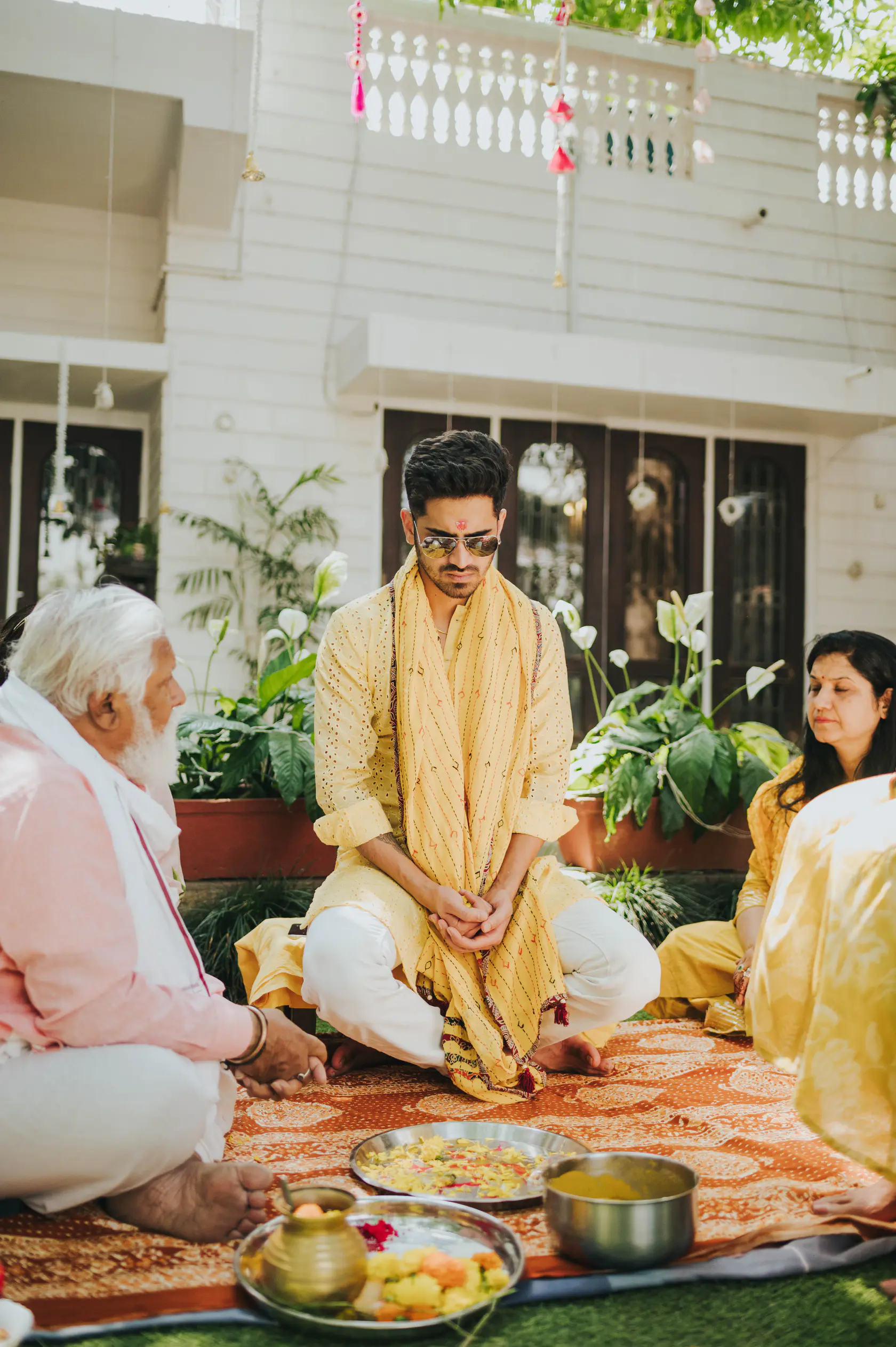 Portrait from Arshaan and Aparna's haldi