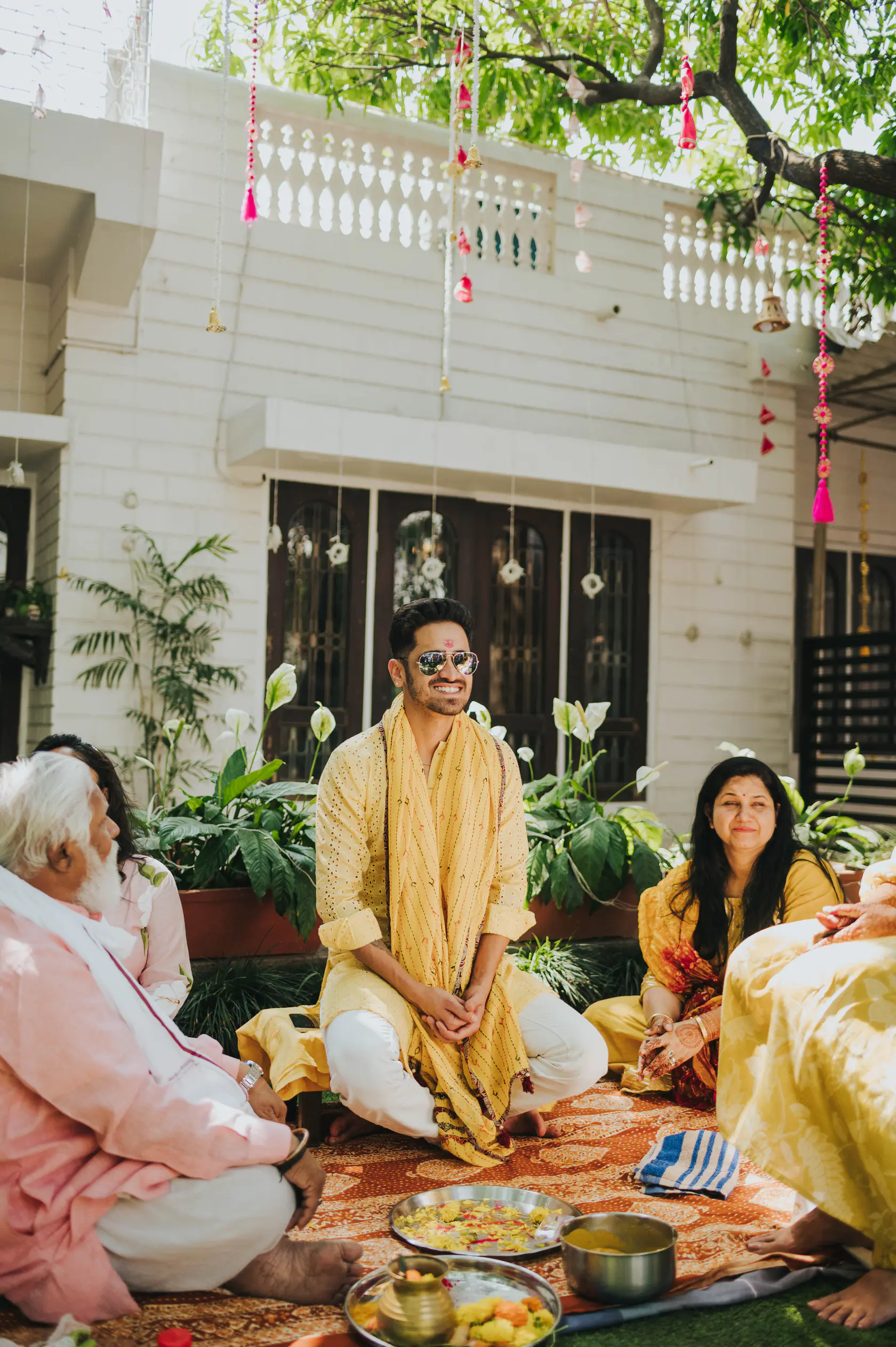 Portrait from Arshaan and Aparna's haldi