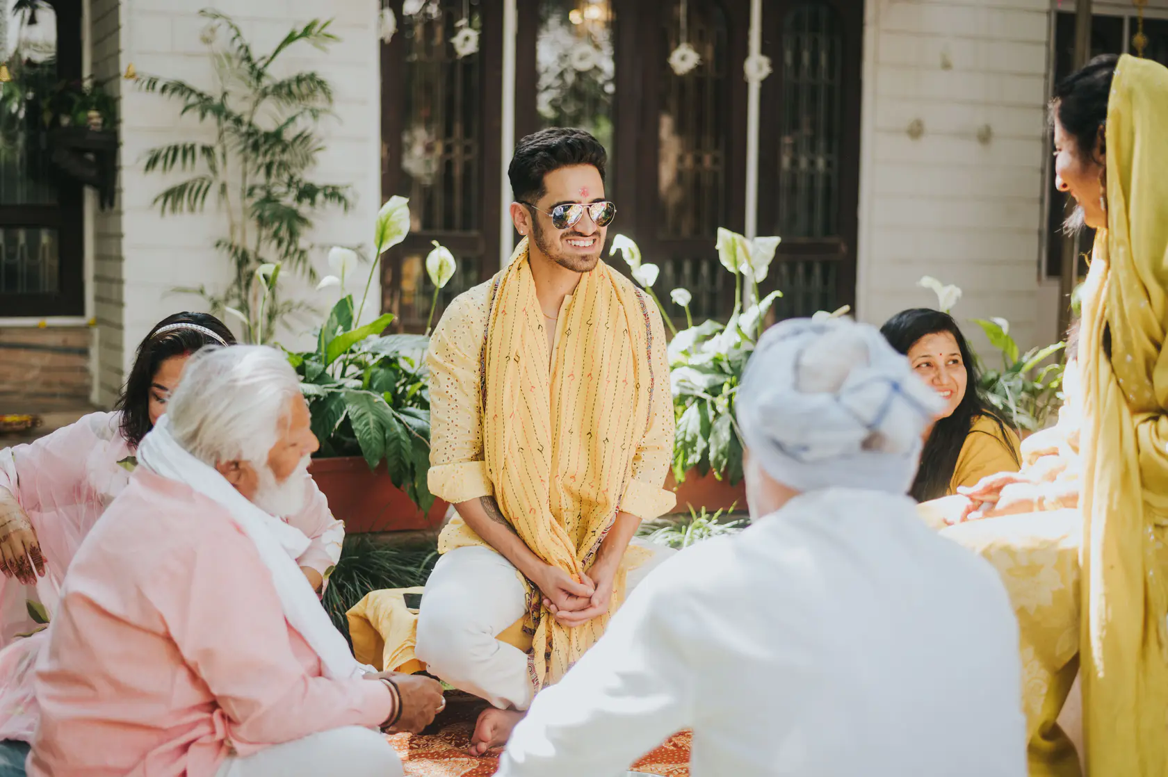 Portrait from Arshaan and Aparna's haldi