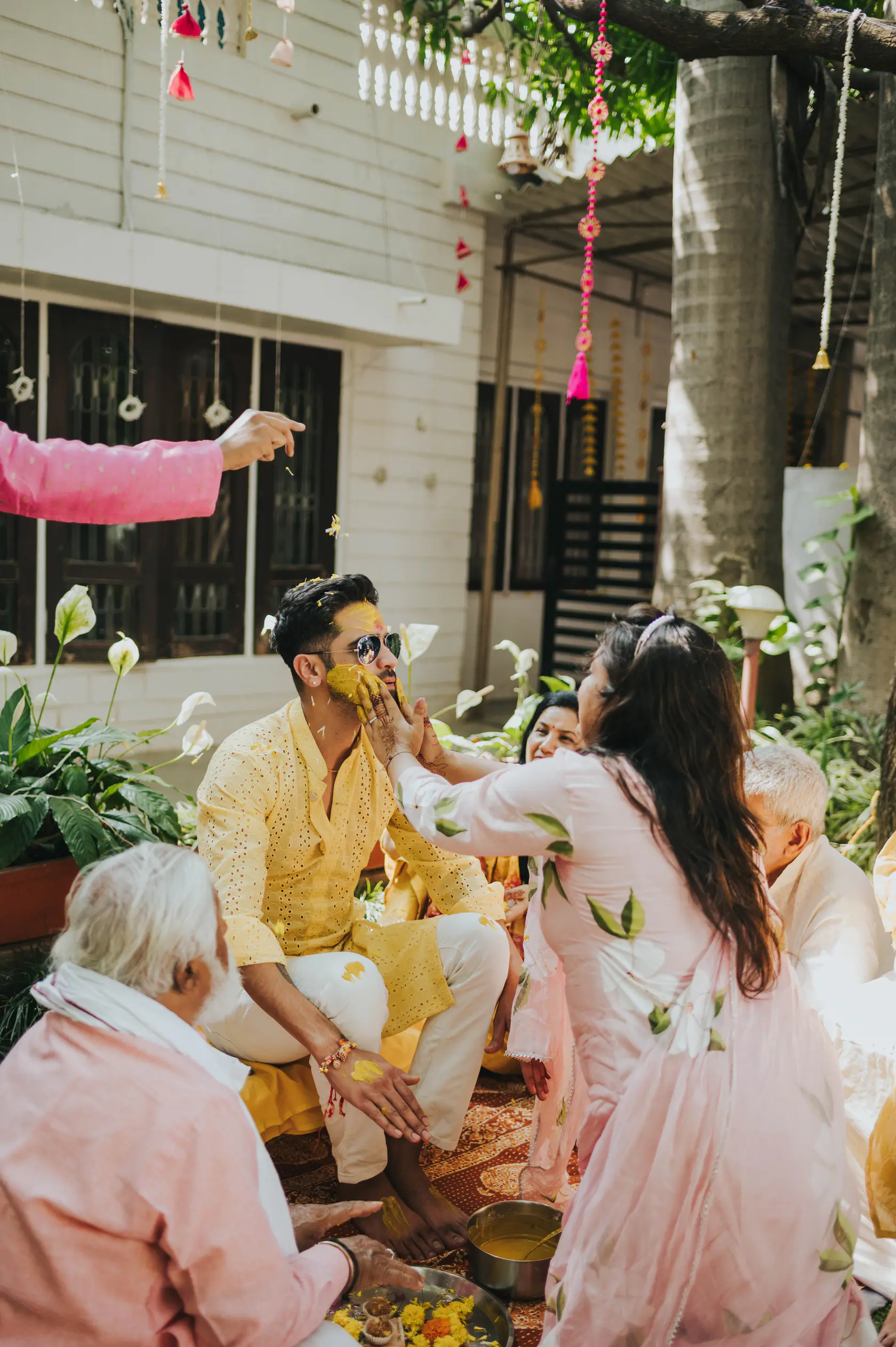 Portrait from Arshaan and Aparna's haldi