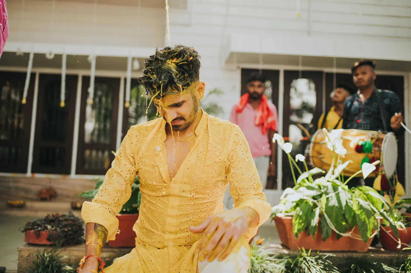 Portrait from Arshaan and Aparna's haldi