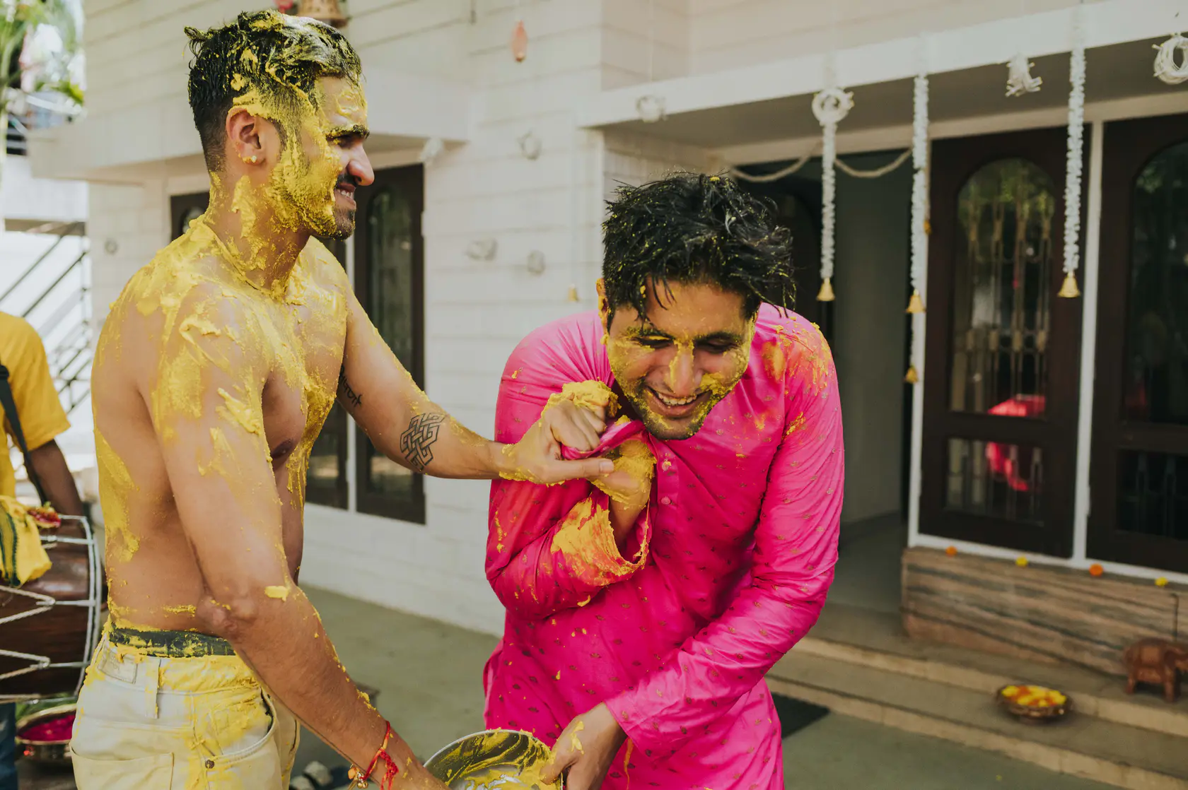 Portrait from Arshaan and Aparna's haldi