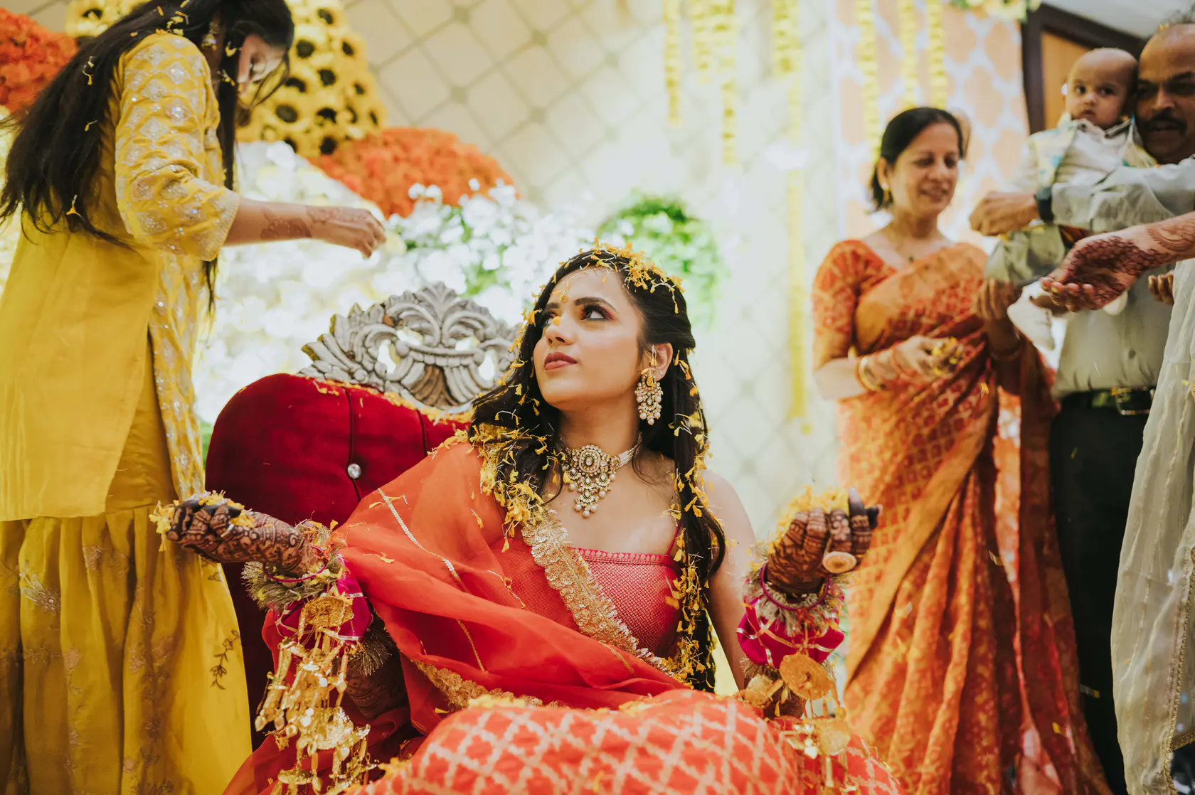 Portrait from Arshaan and Aparna's haldi