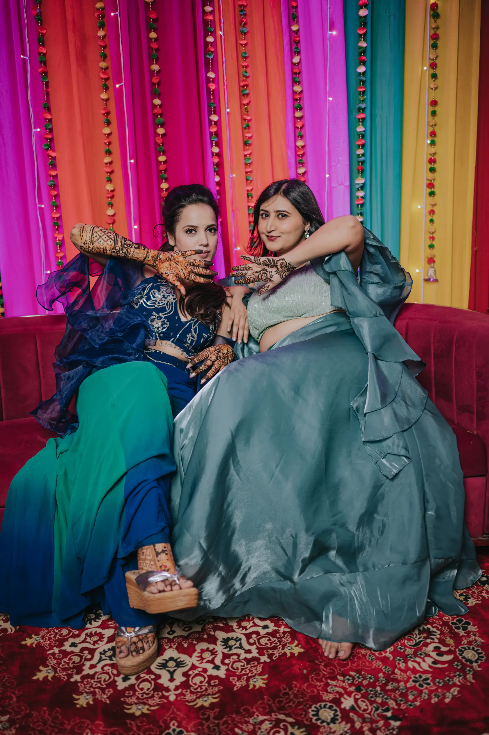 Portrait from Arshaan and Aparna's mehendi