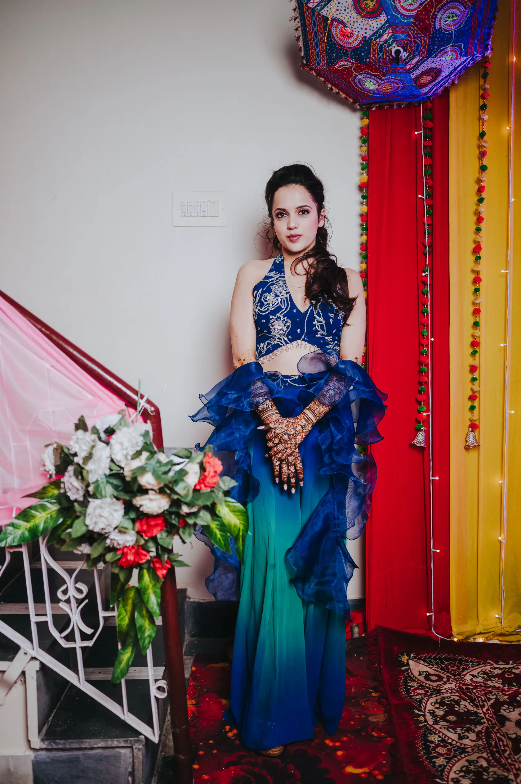 Portrait from Arshaan and Aparna's mehendi