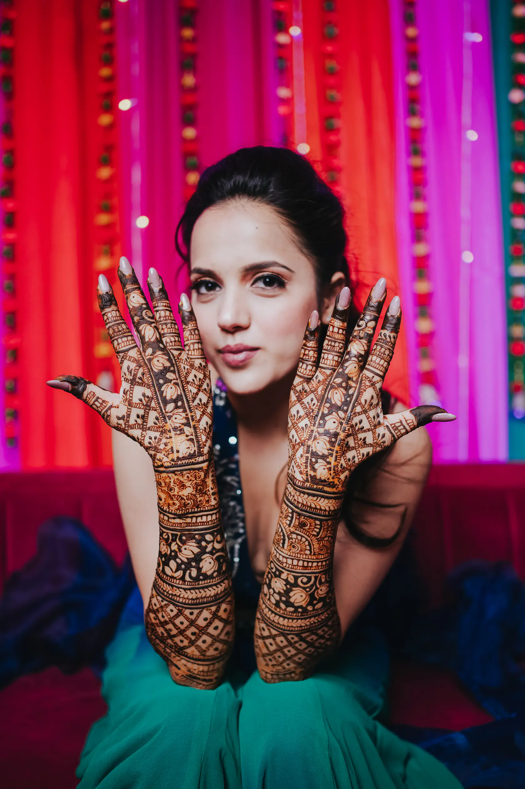 Portrait from Arshaan and Aparna's mehendi