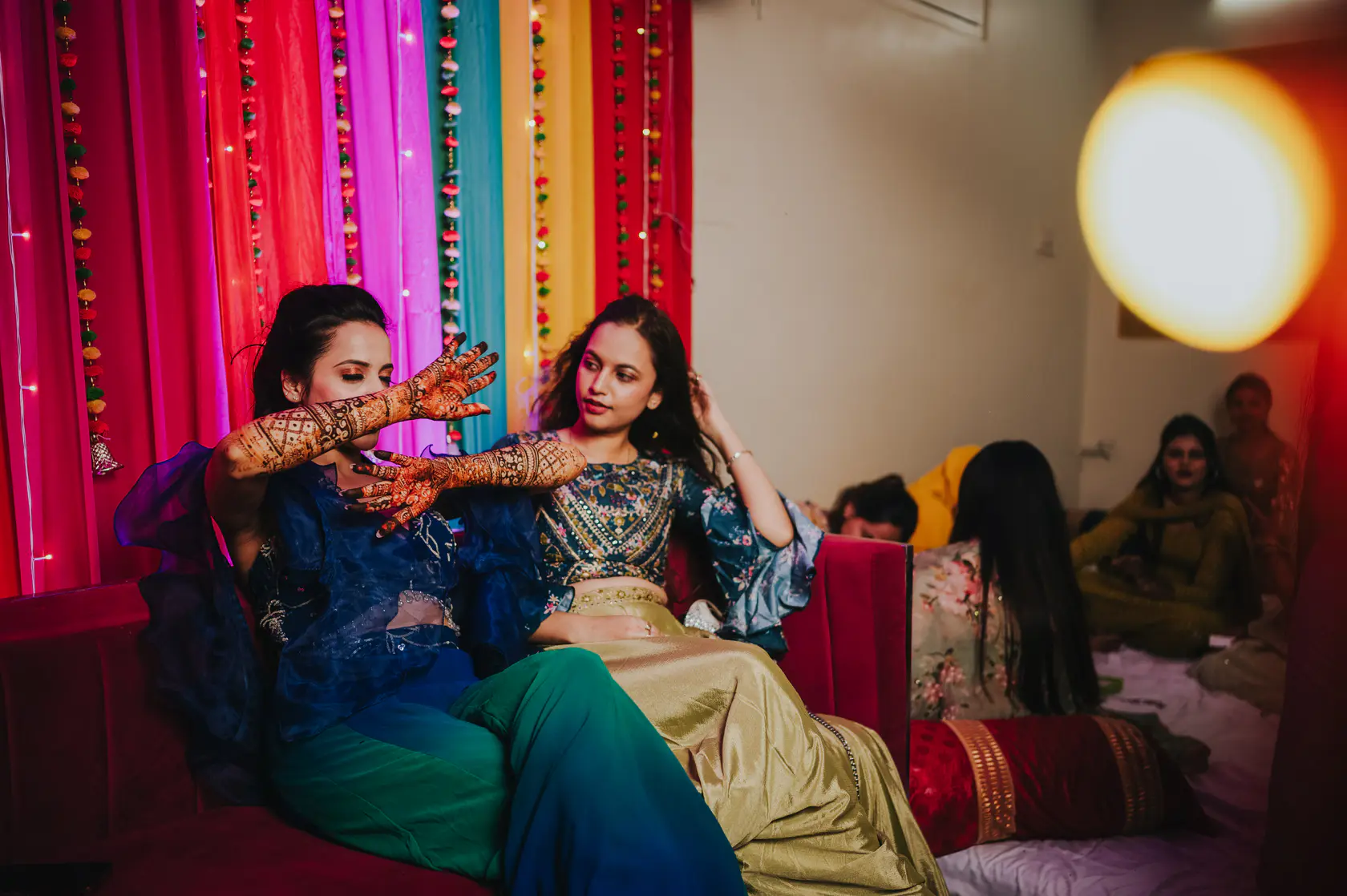 Portrait from Arshaan and Aparna's mehendi
