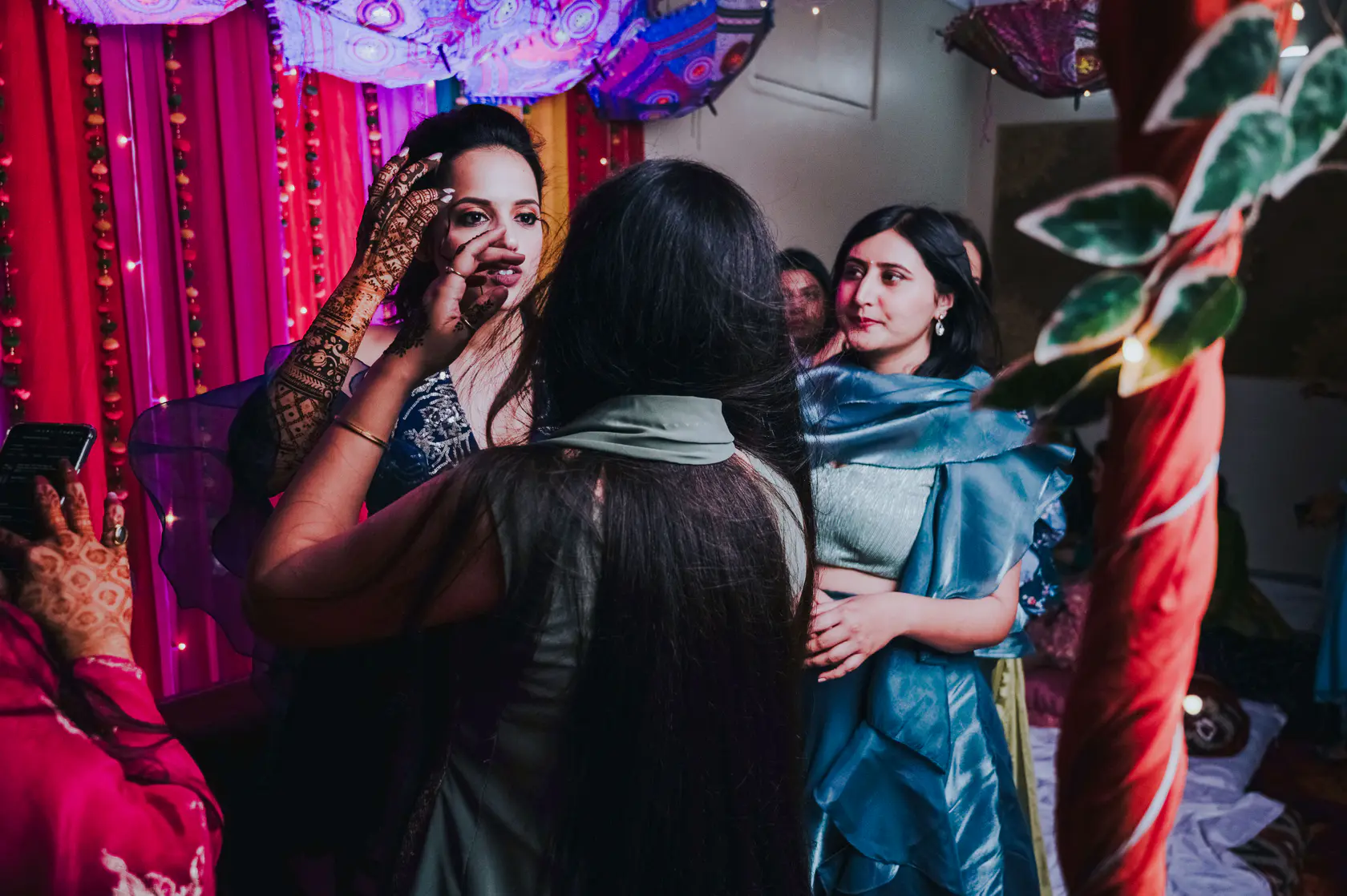 Portrait from Arshaan and Aparna's mehendi