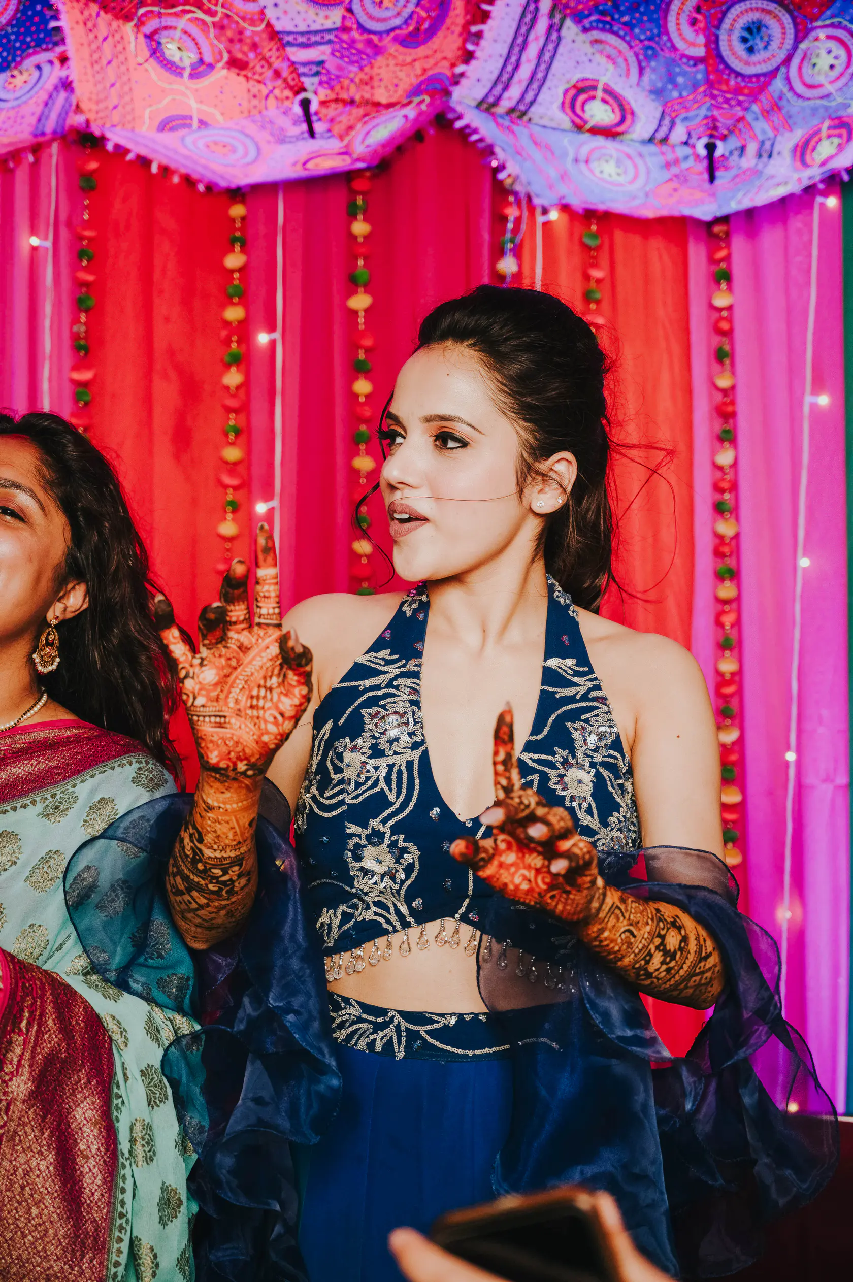 Portrait from Arshaan and Aparna's mehendi