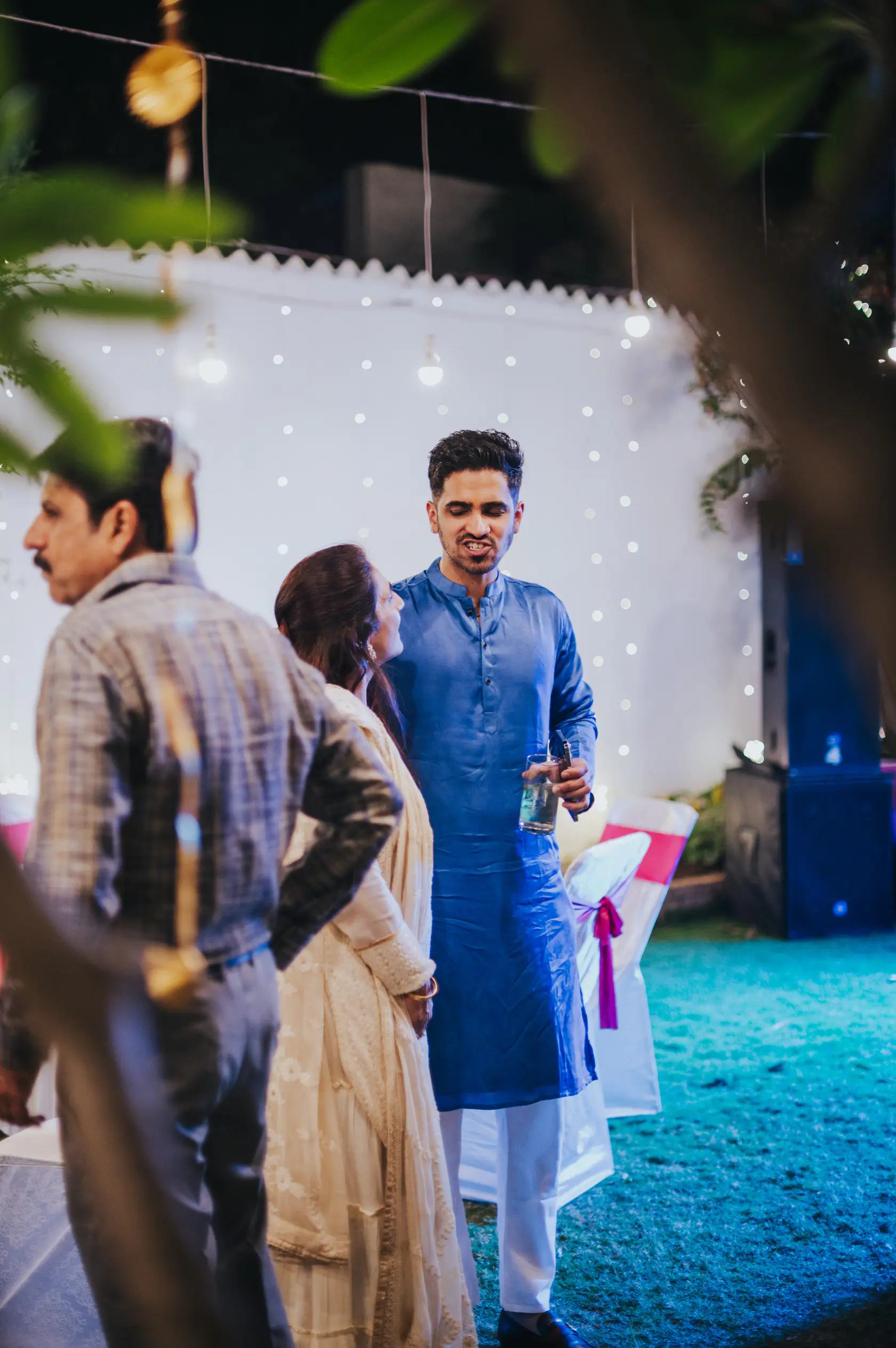 Portrait from Arshaan and Aparna's groom's mehendi