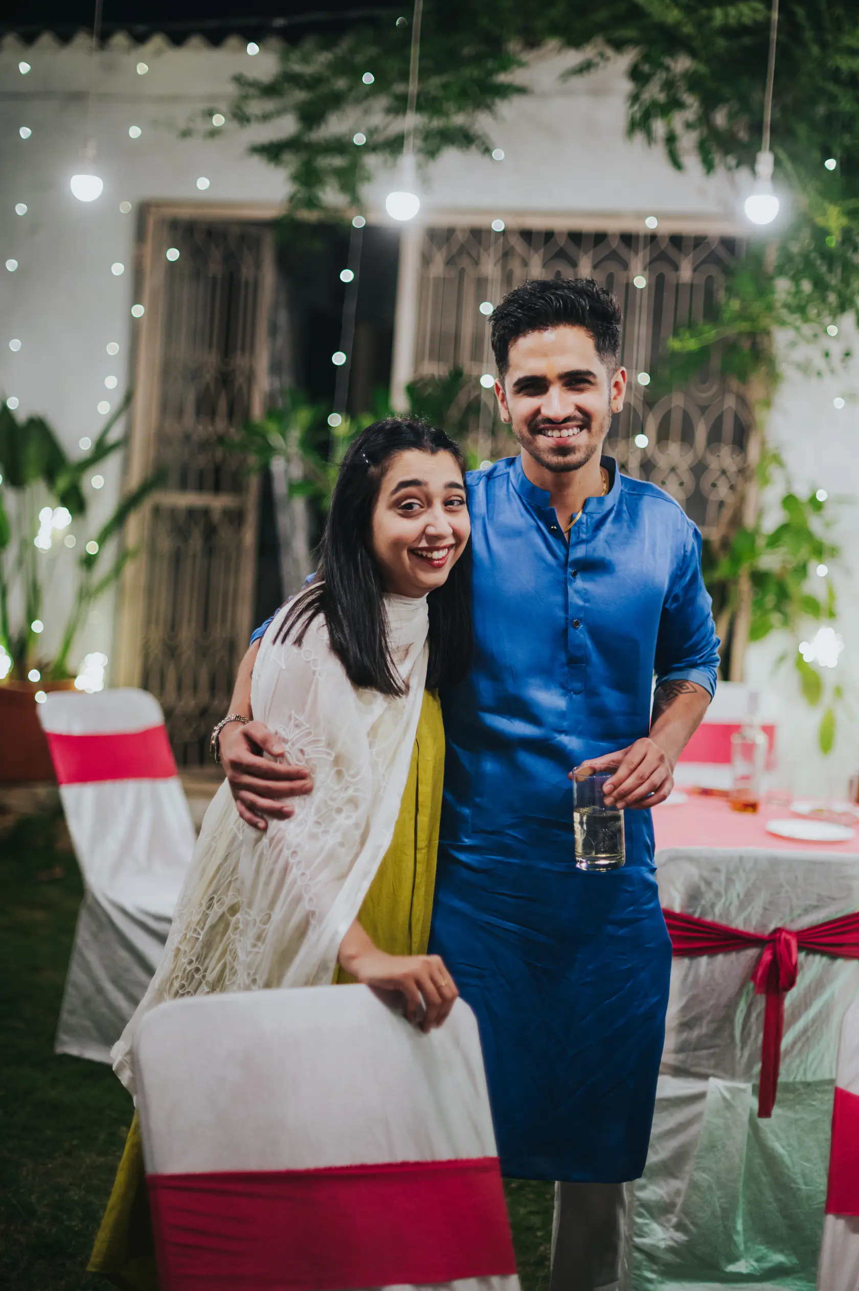 Portrait from Arshaan and Aparna's groom's mehendi