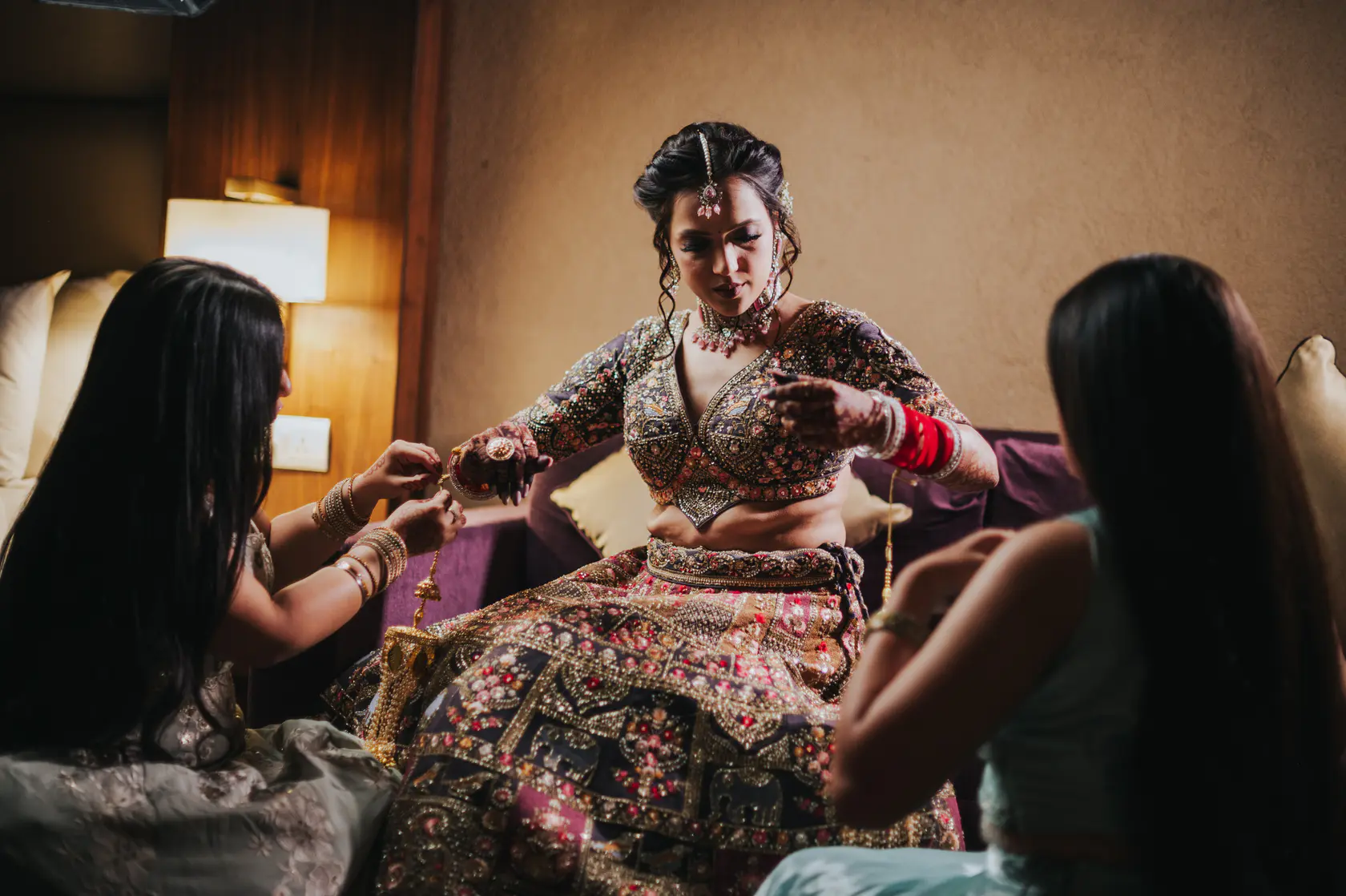 Portrait from Arshaan and Aparna's wedding day