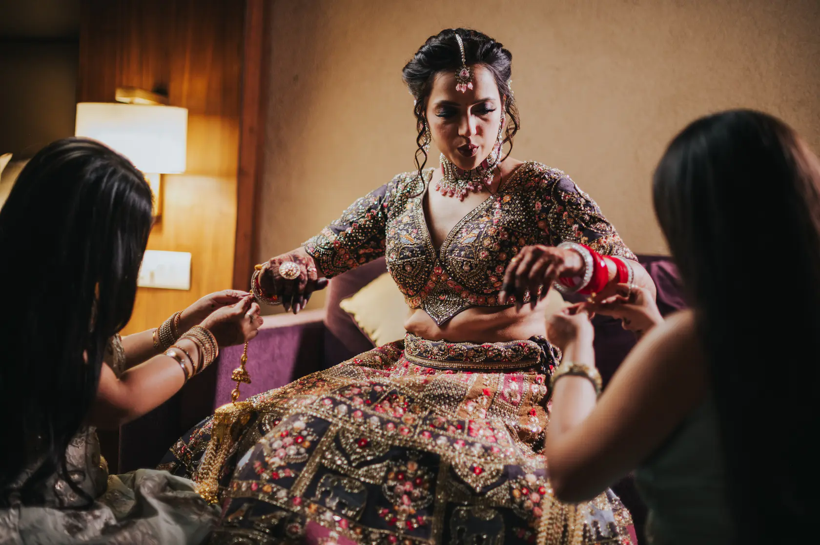 Portrait from Arshaan and Aparna's wedding day