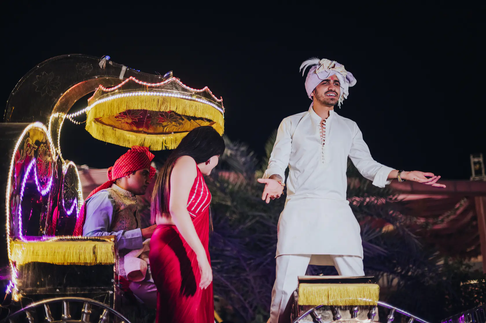 Portrait from Arshaan and Aparna's wedding day