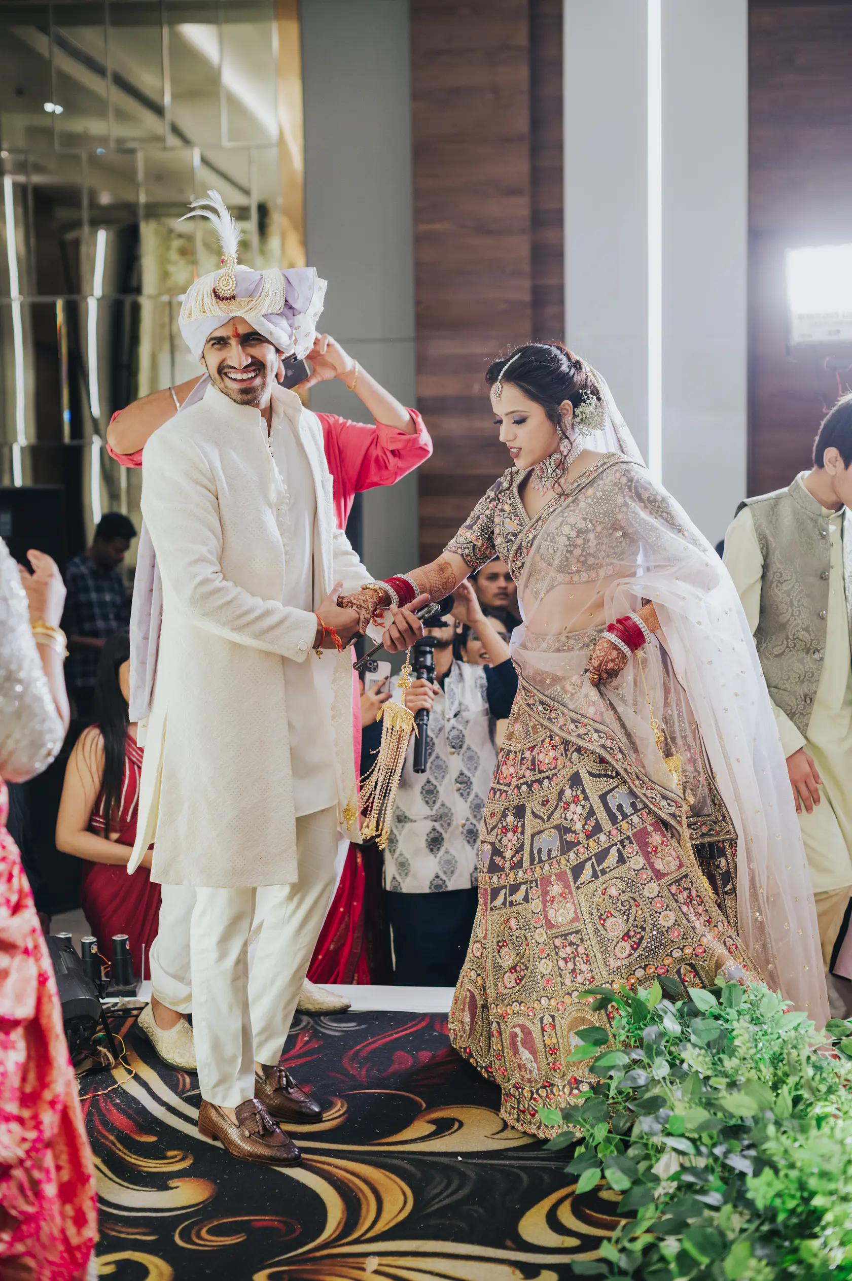 Portrait from Arshaan and Aparna's wedding day