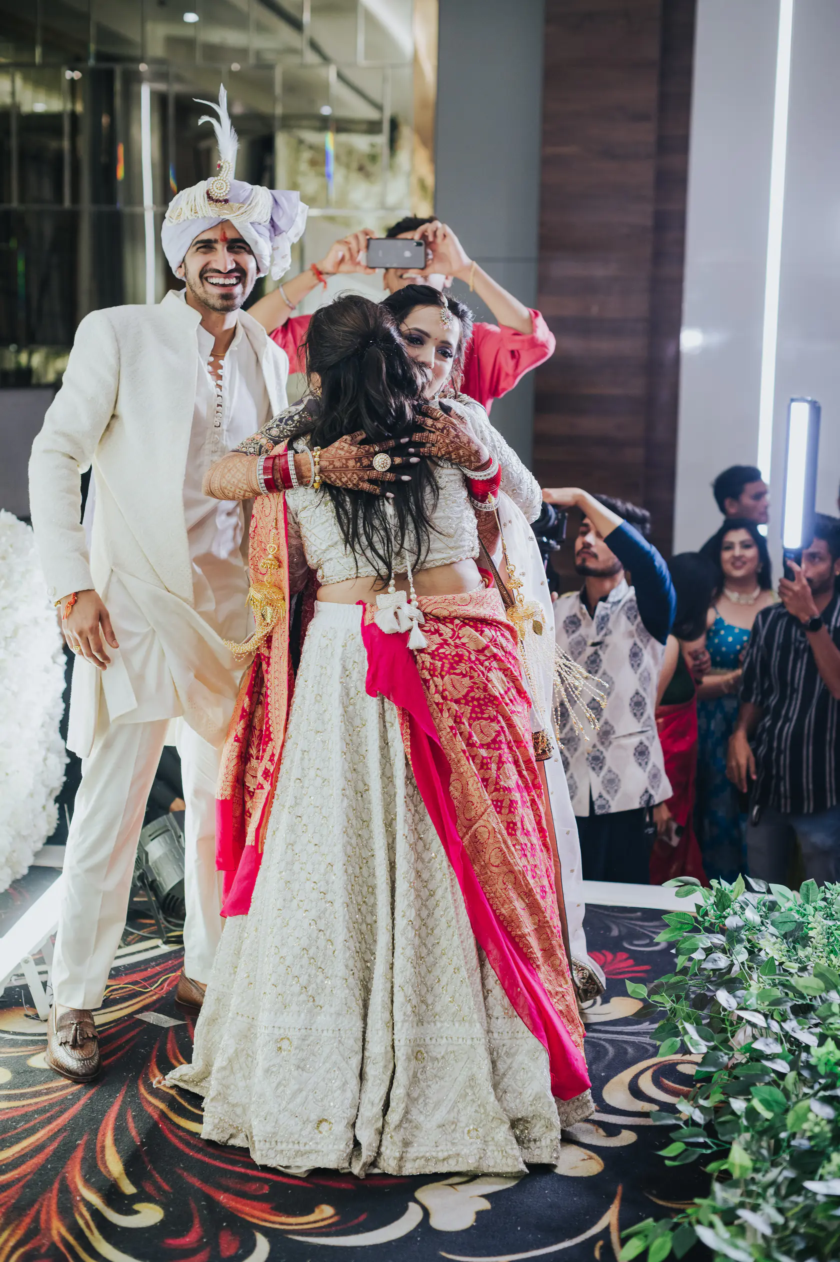 Portrait from Arshaan and Aparna's wedding day
