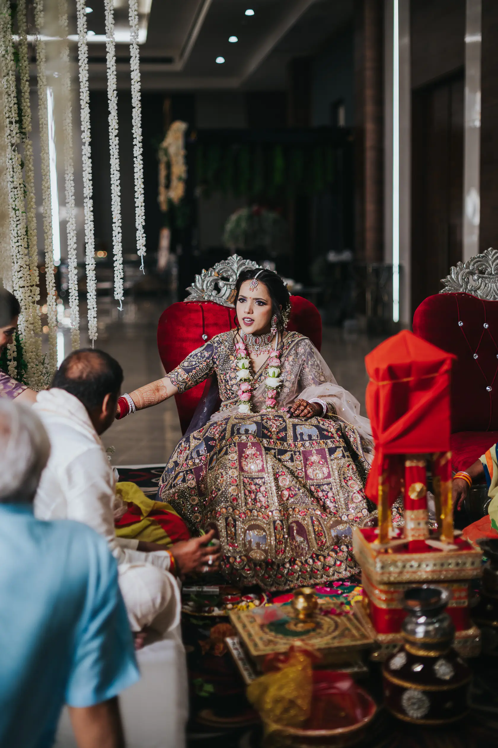 Portrait from Arshaan and Aparna's wedding day