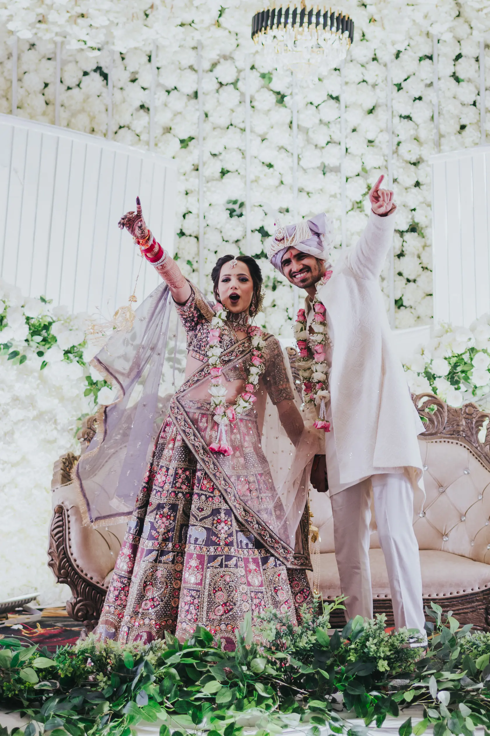 Portrait from Arshaan and Aparna's wedding day