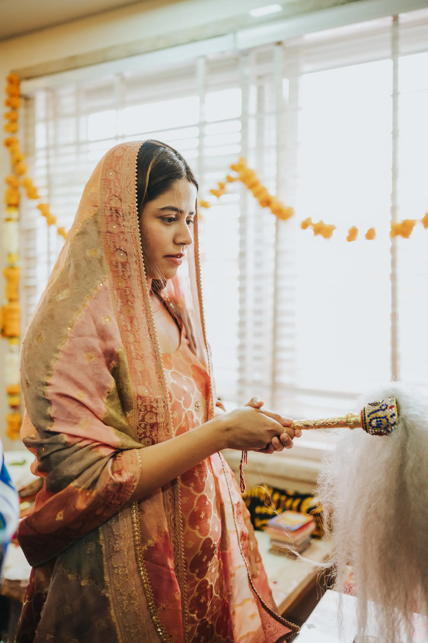 Portrait from Indraneel and Sanchita's home pooja