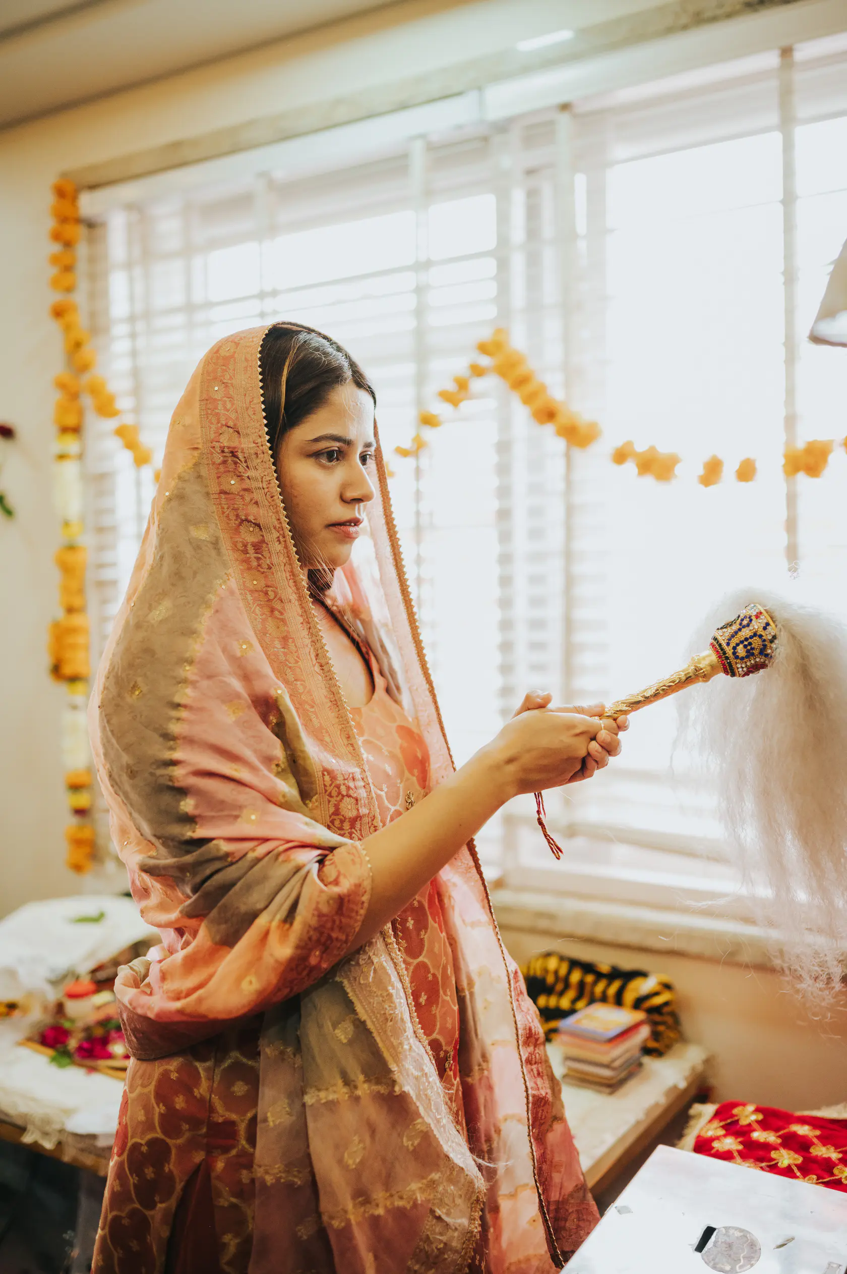 Portrait from Indraneel and Sanchita's home pooja