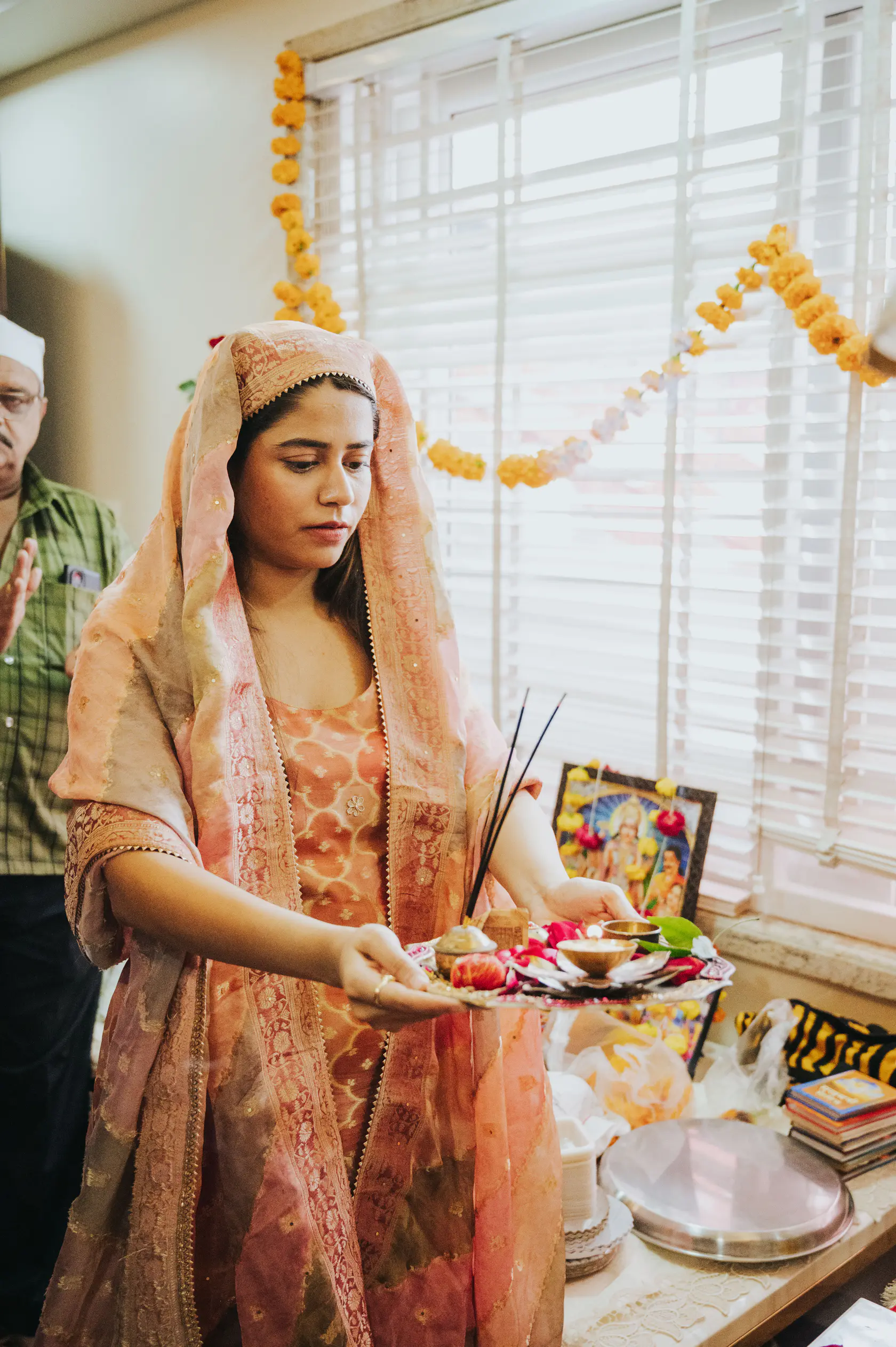 Portrait from Indraneel and Sanchita's home pooja