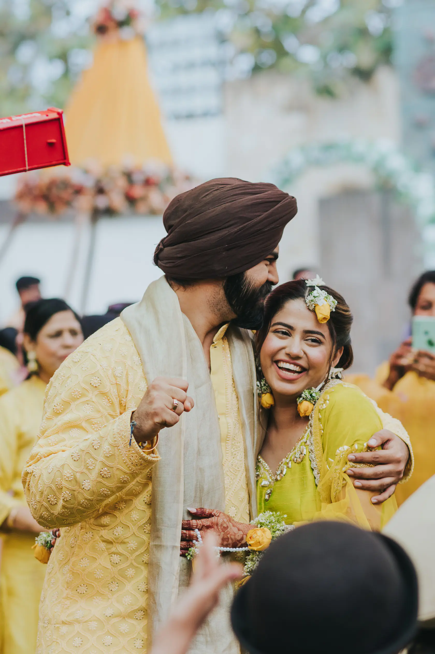 Portrait from Indraneel and Sanchita's haldi