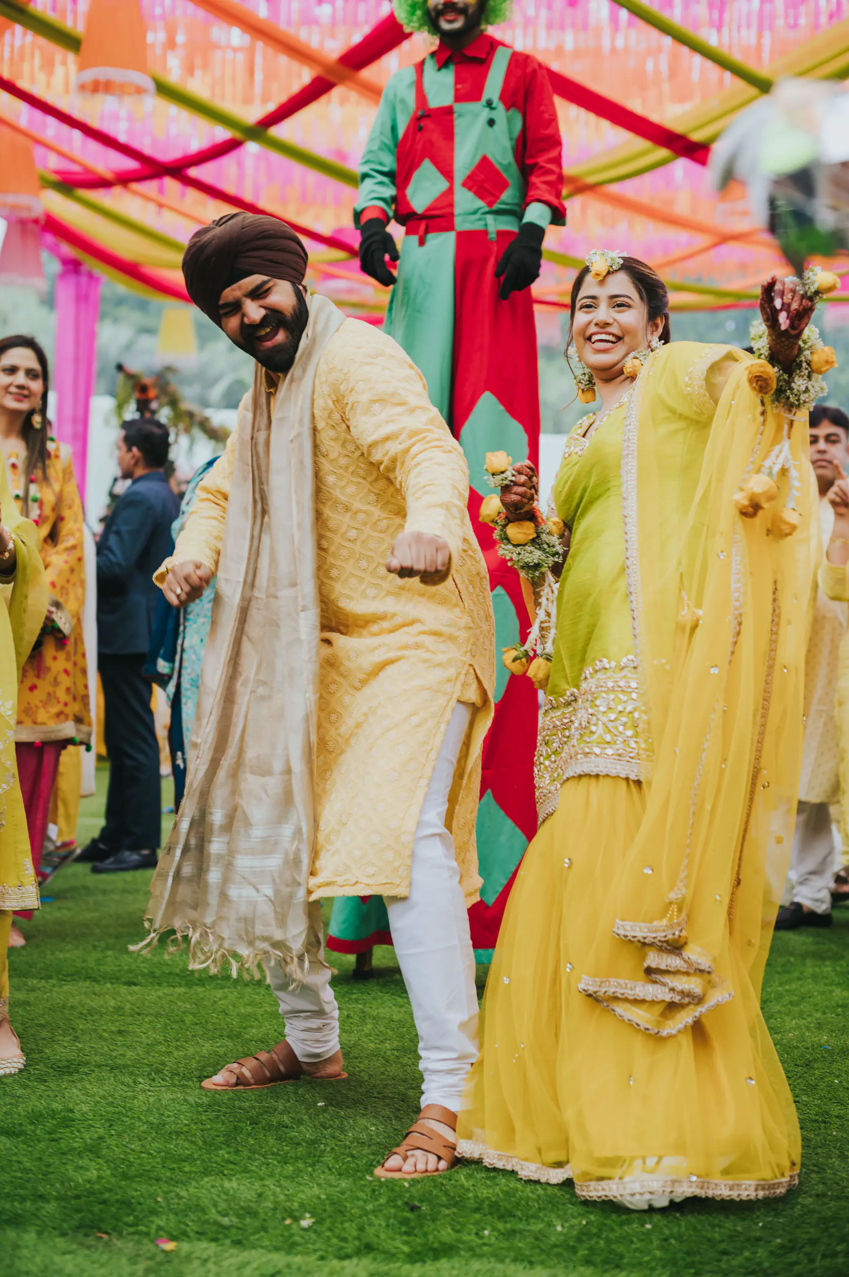 Portrait from Indraneel and Sanchita's haldi