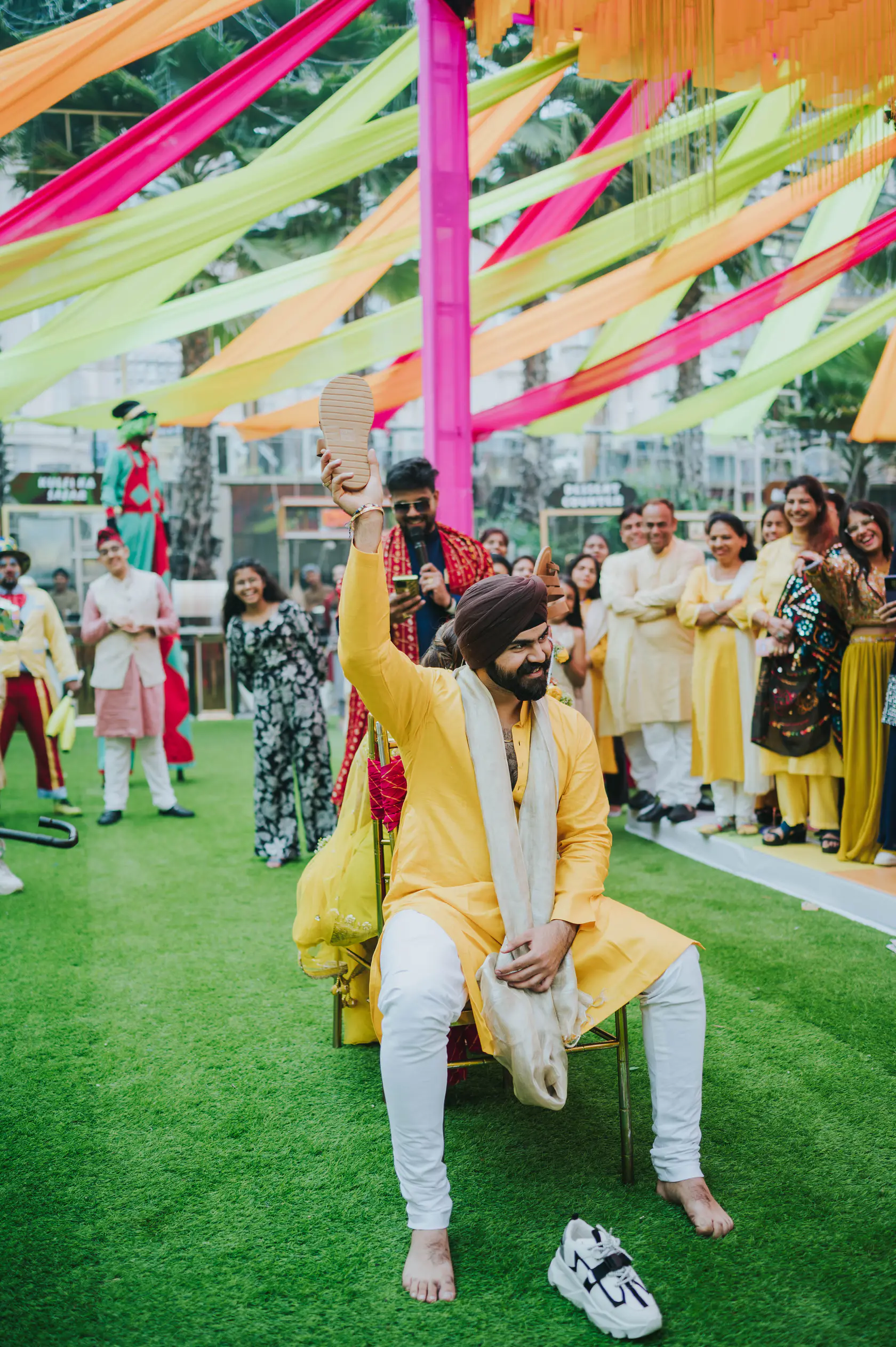 Portrait from Indraneel and Sanchita's haldi