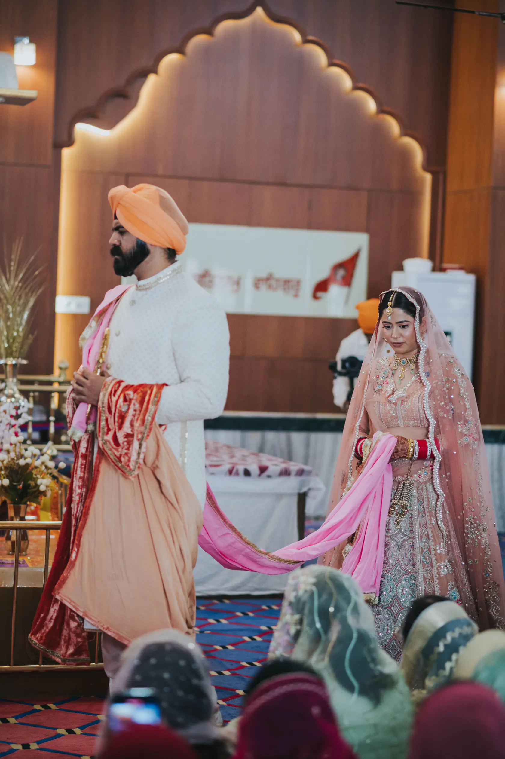 Indraneel and Sanchita photographed together during their phere