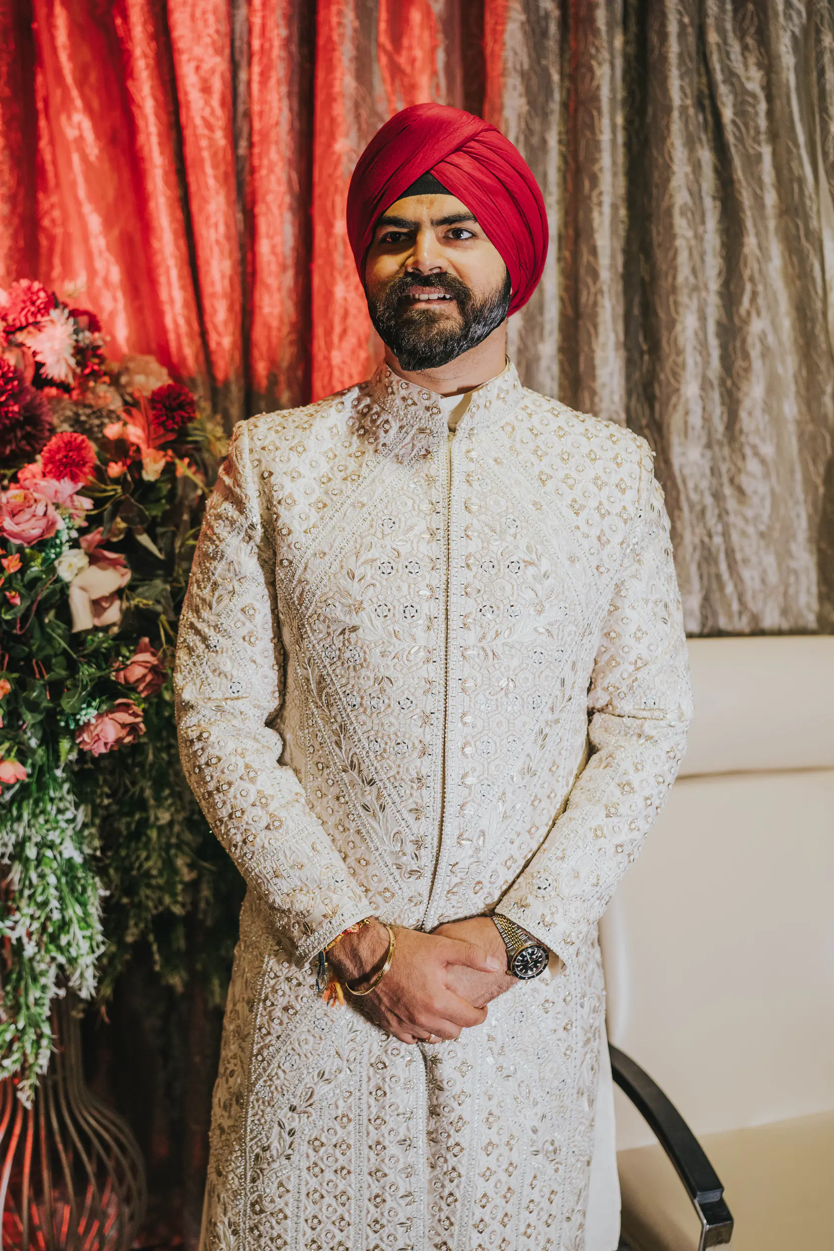 Portrait from Indraneel and Sanchita's reception