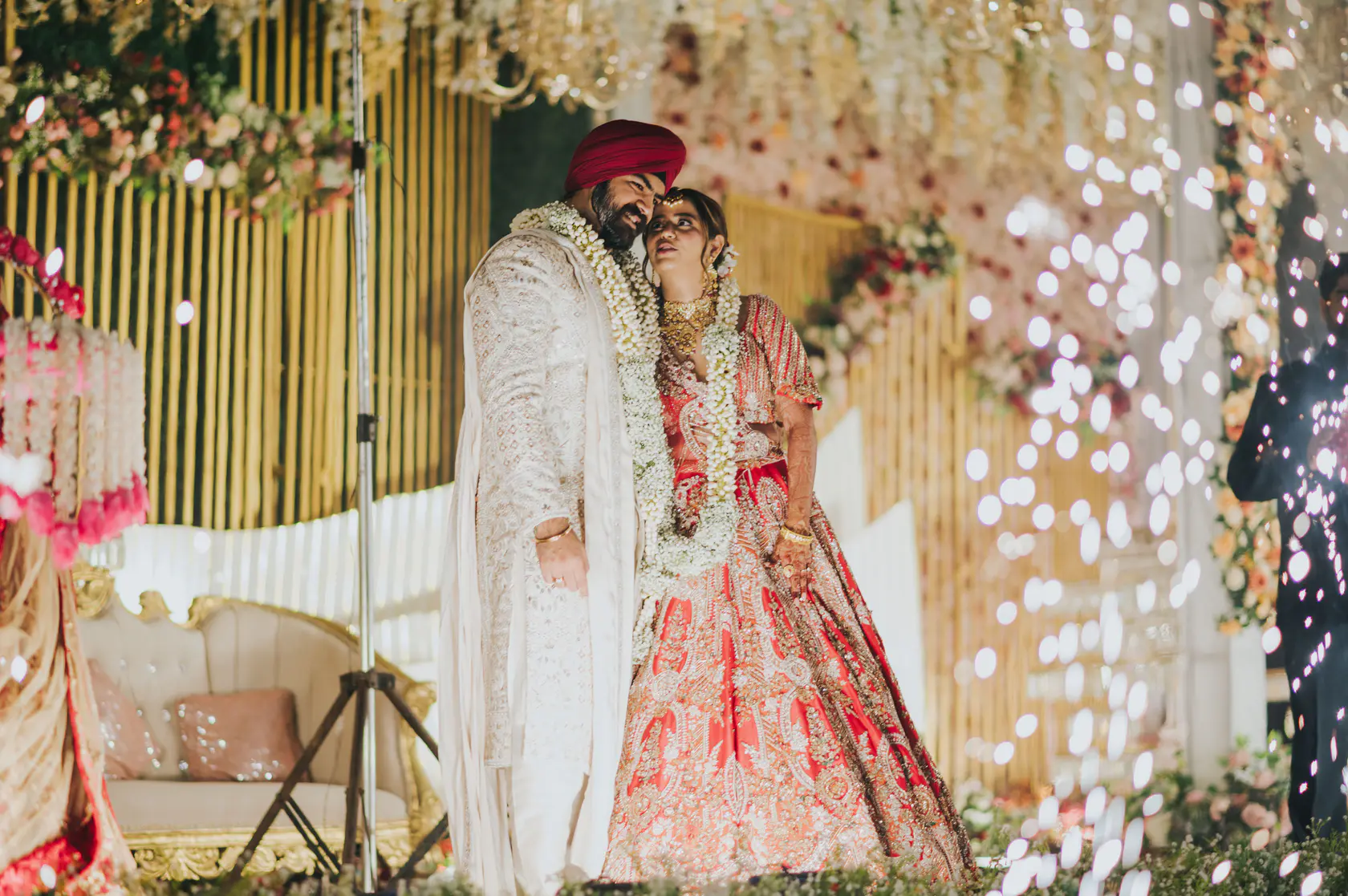 Portrait from Indraneel and Sanchita's reception