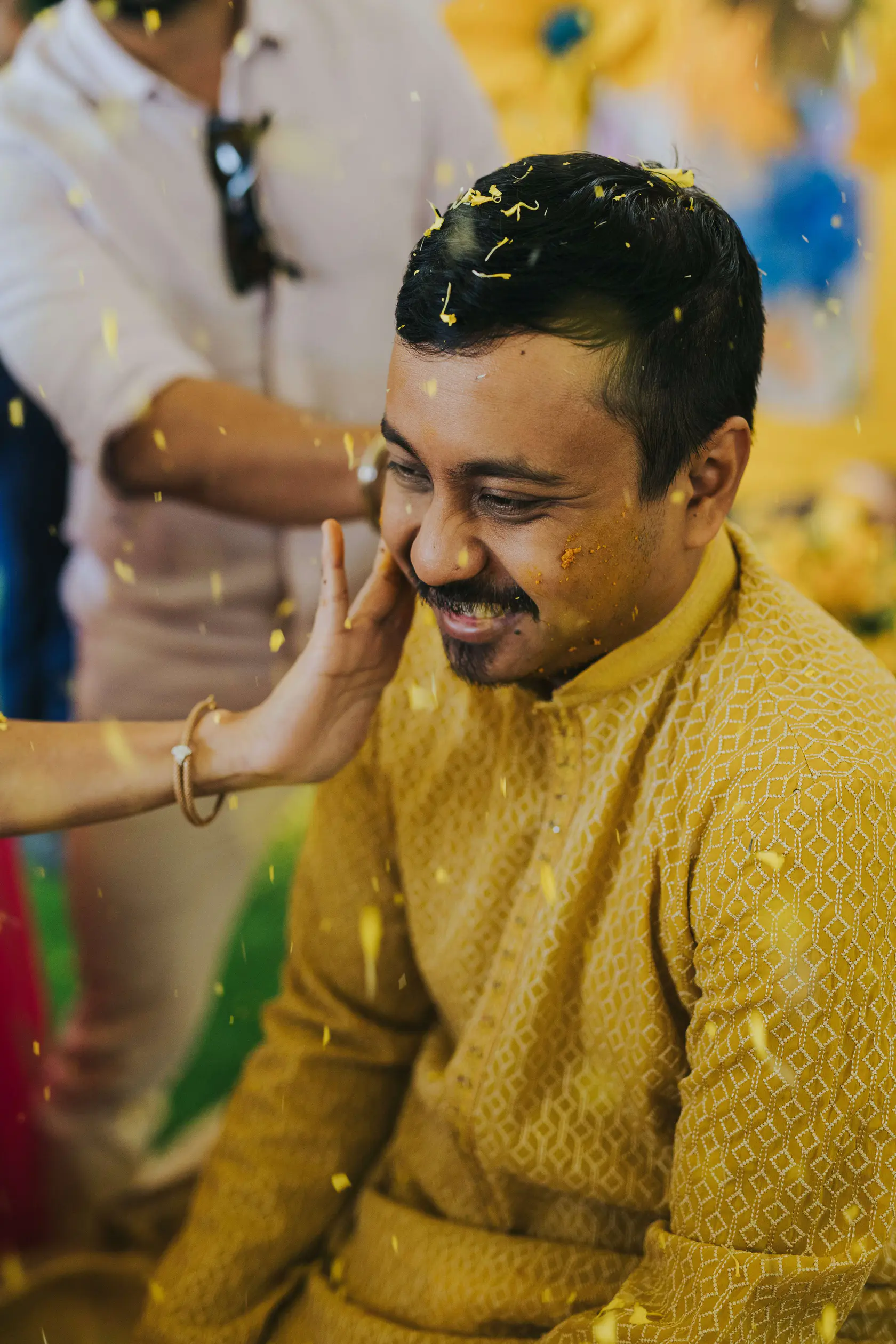 Portrait from Navankur and Aishwarya's haldi