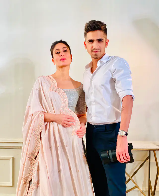 Arshaan Gandhi on set with Kareena Kapoor Khan