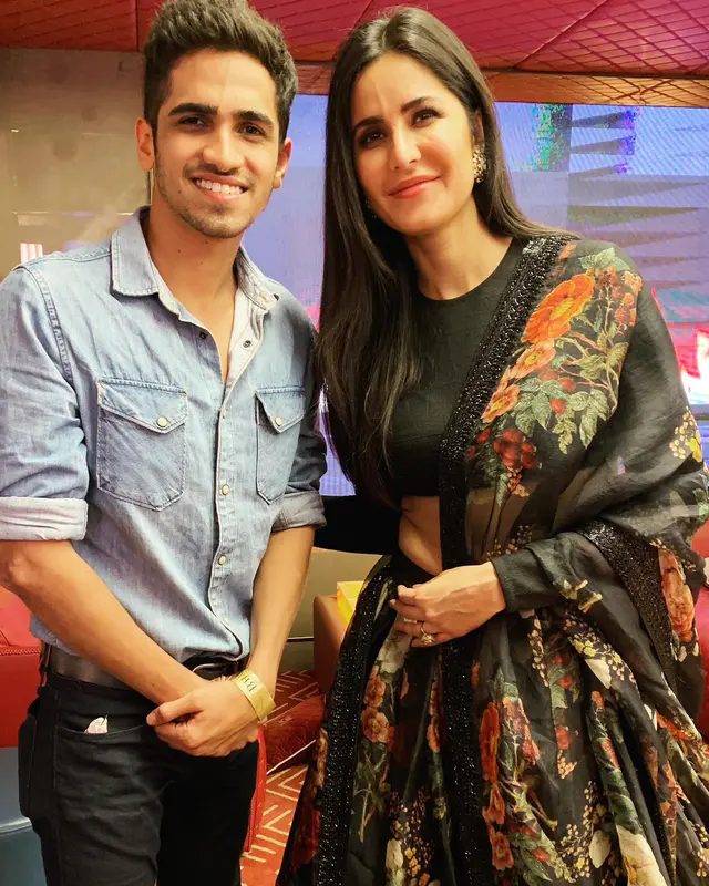 Arshaan Gandhi on set with Katrina Kaif