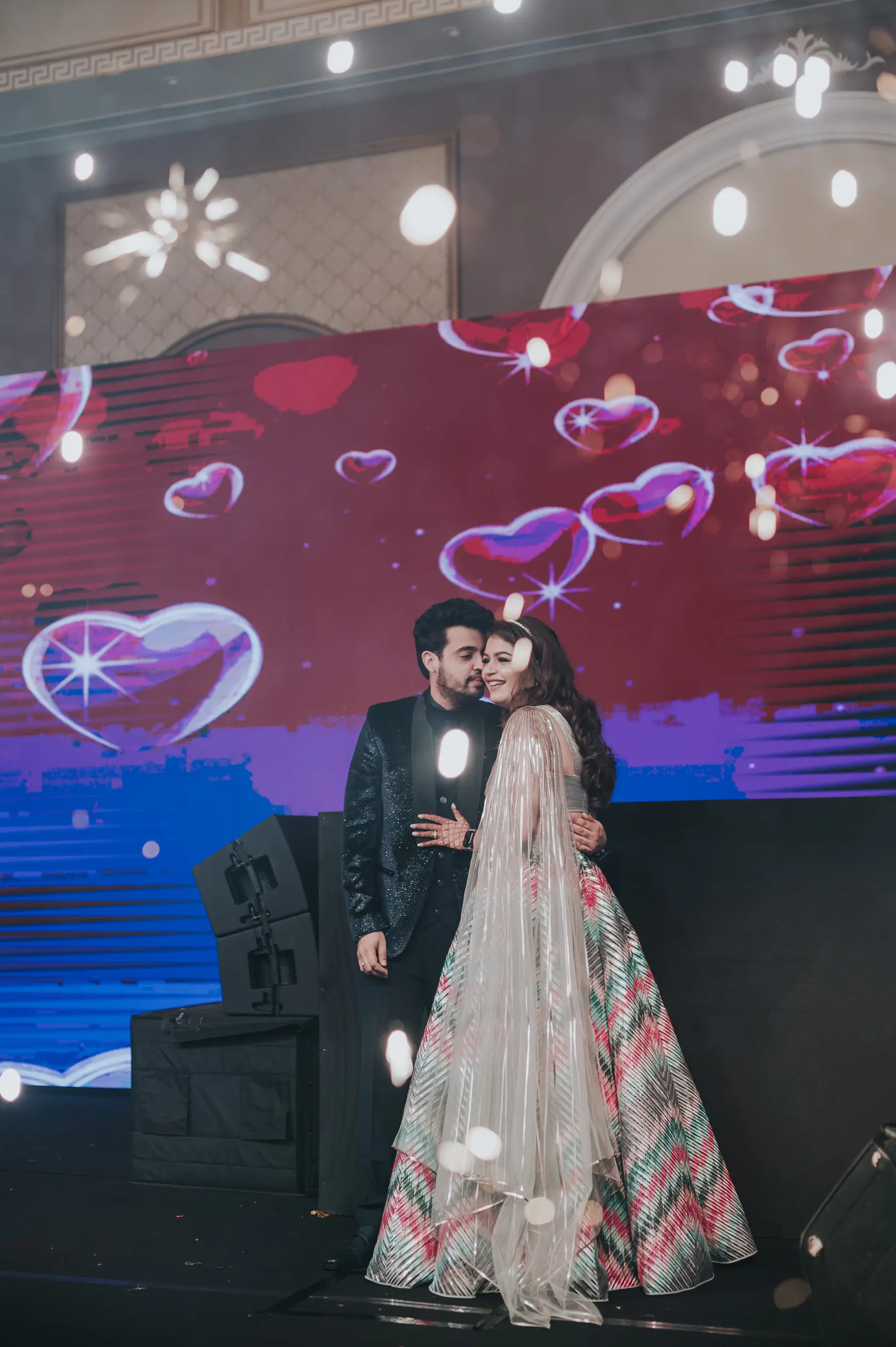 Portrait from Pearl and Nimish's sangeet