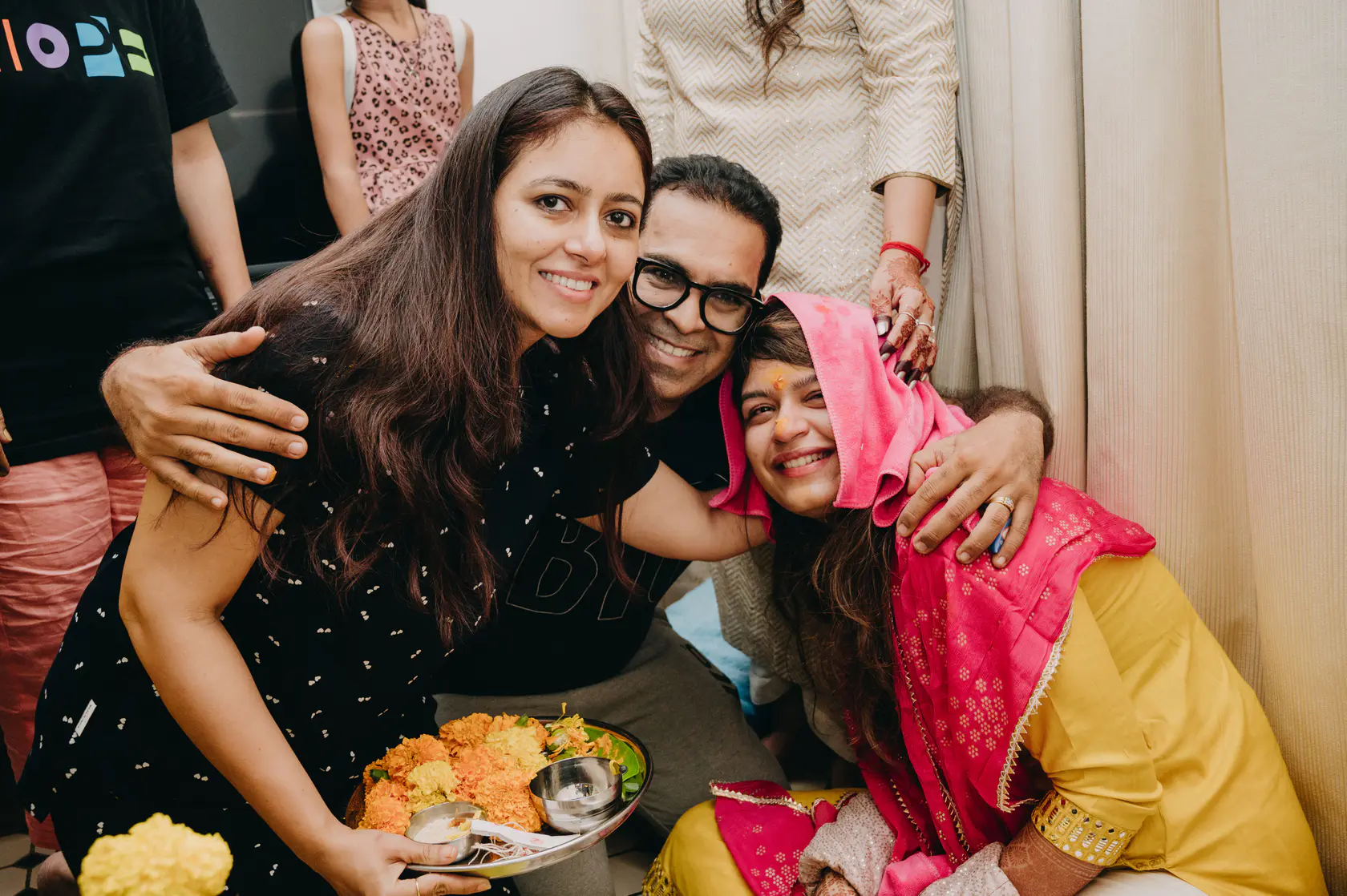 Portrait from Pearl and Nimish's choora ceremony