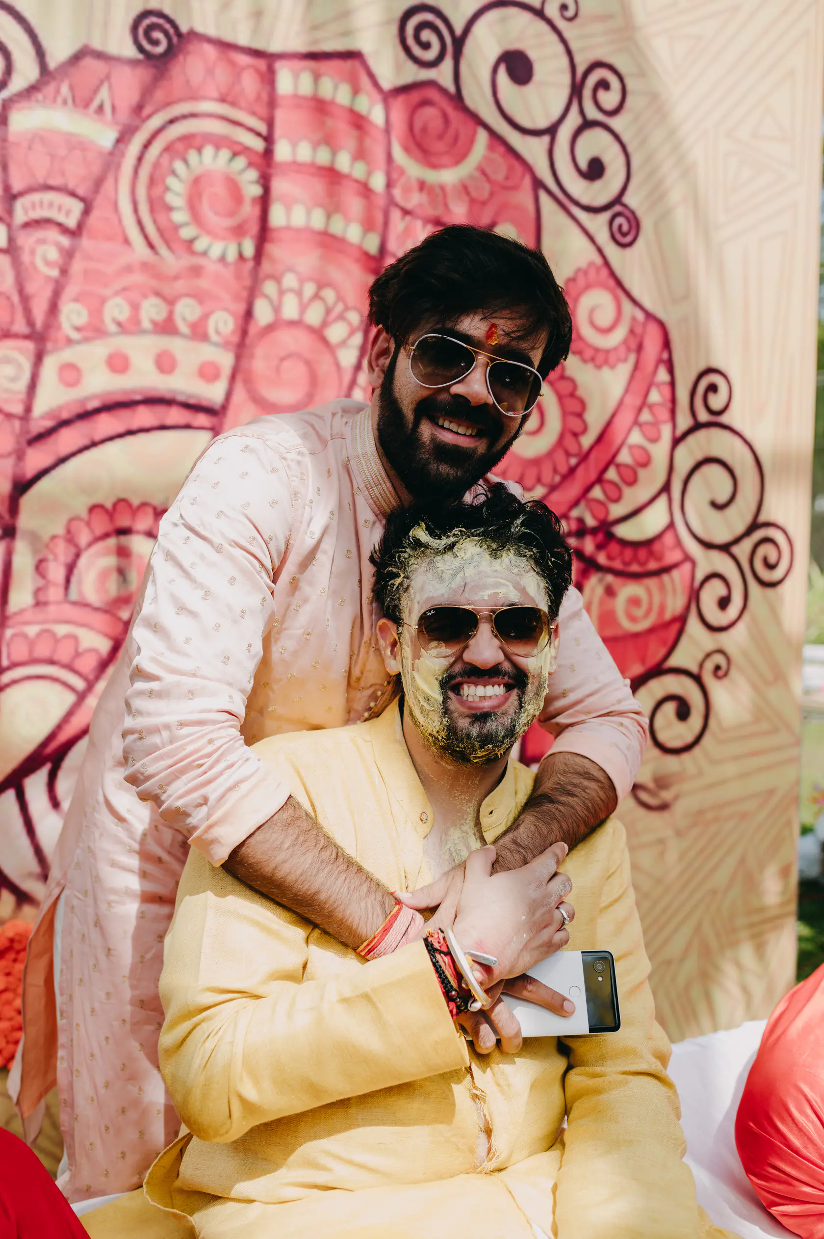 Portrait from Pearl and Nimish's haldi