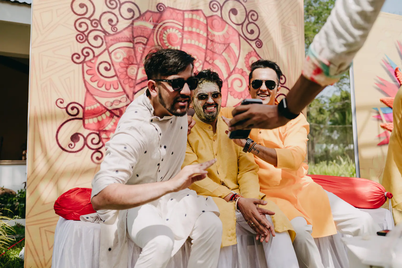 Portrait from Pearl and Nimish's haldi