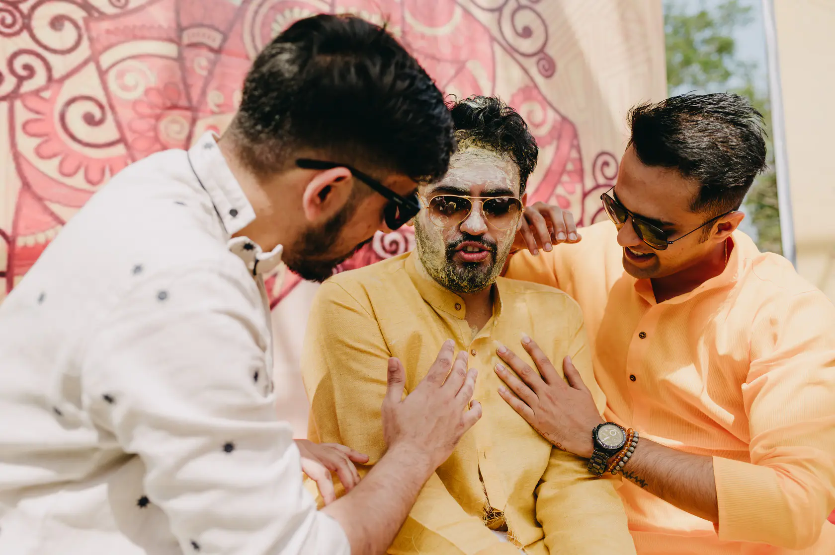 Portrait from Pearl and Nimish's haldi