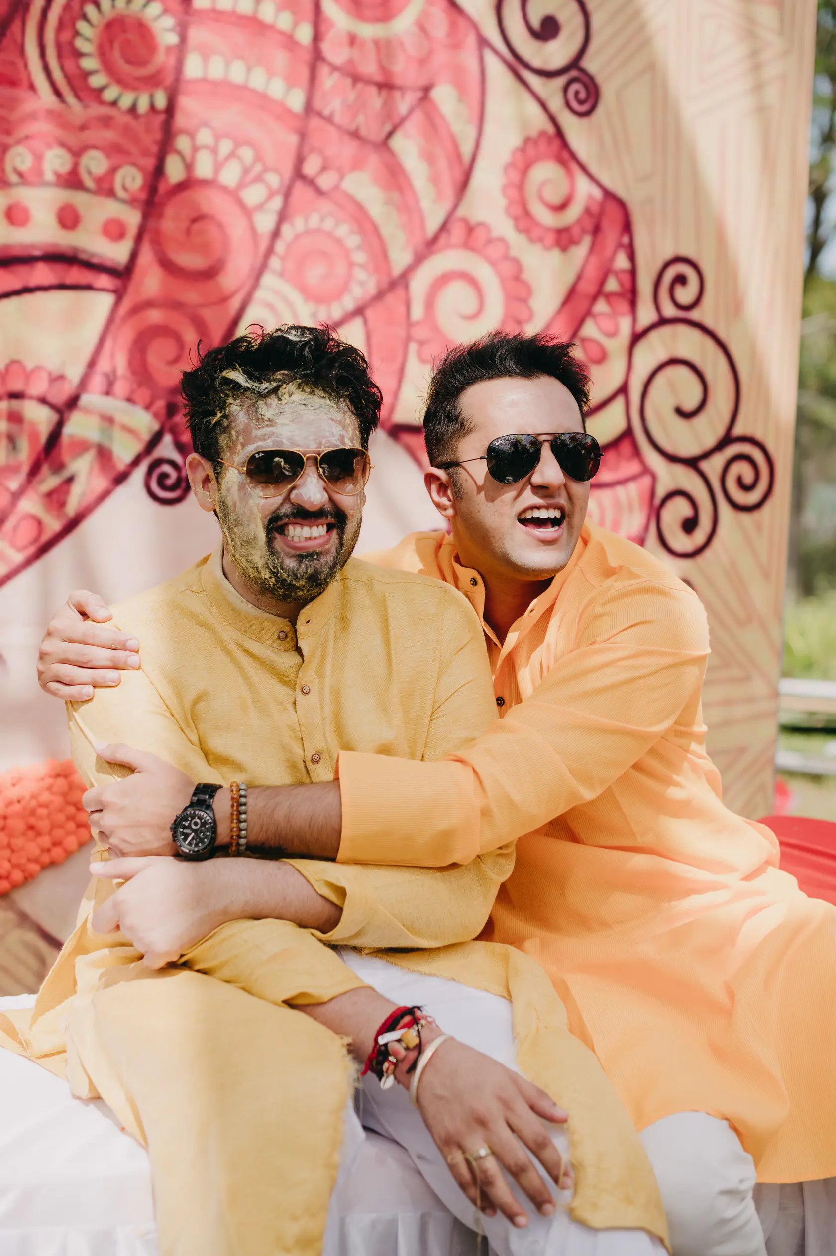 Portrait from Pearl and Nimish's haldi