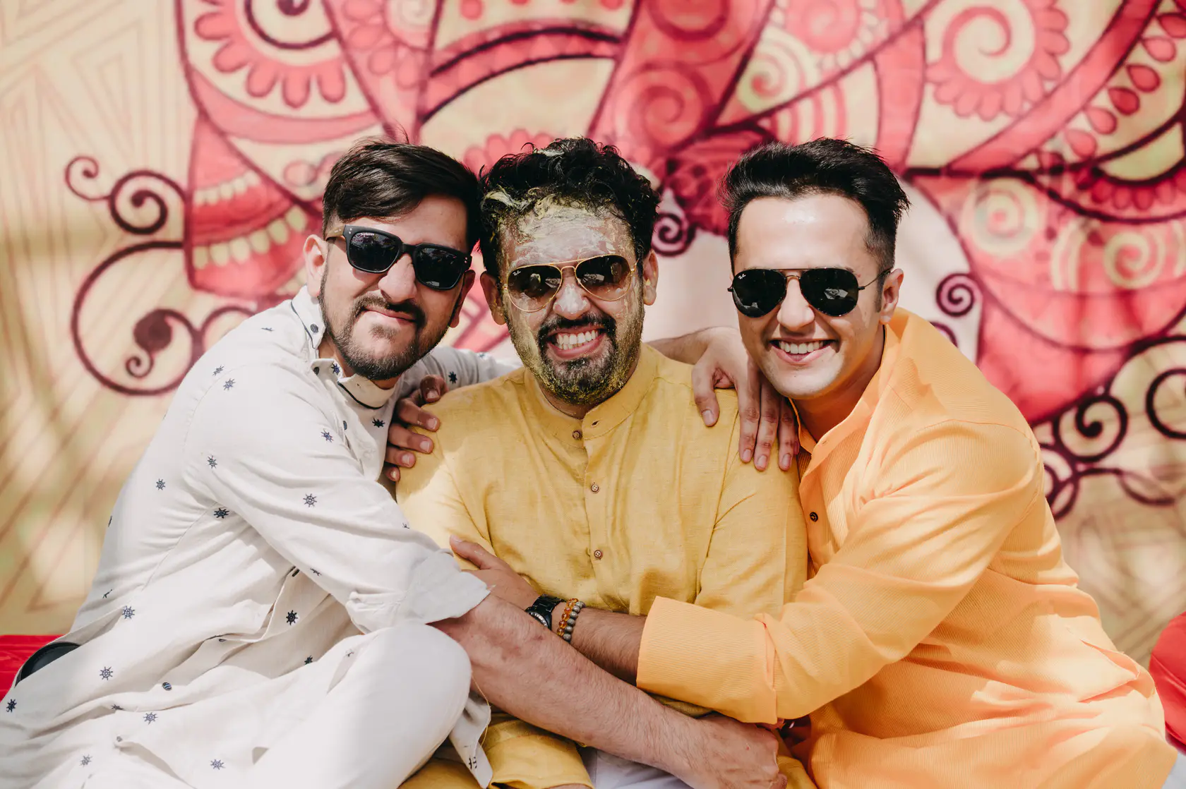 Portrait from Pearl and Nimish's haldi