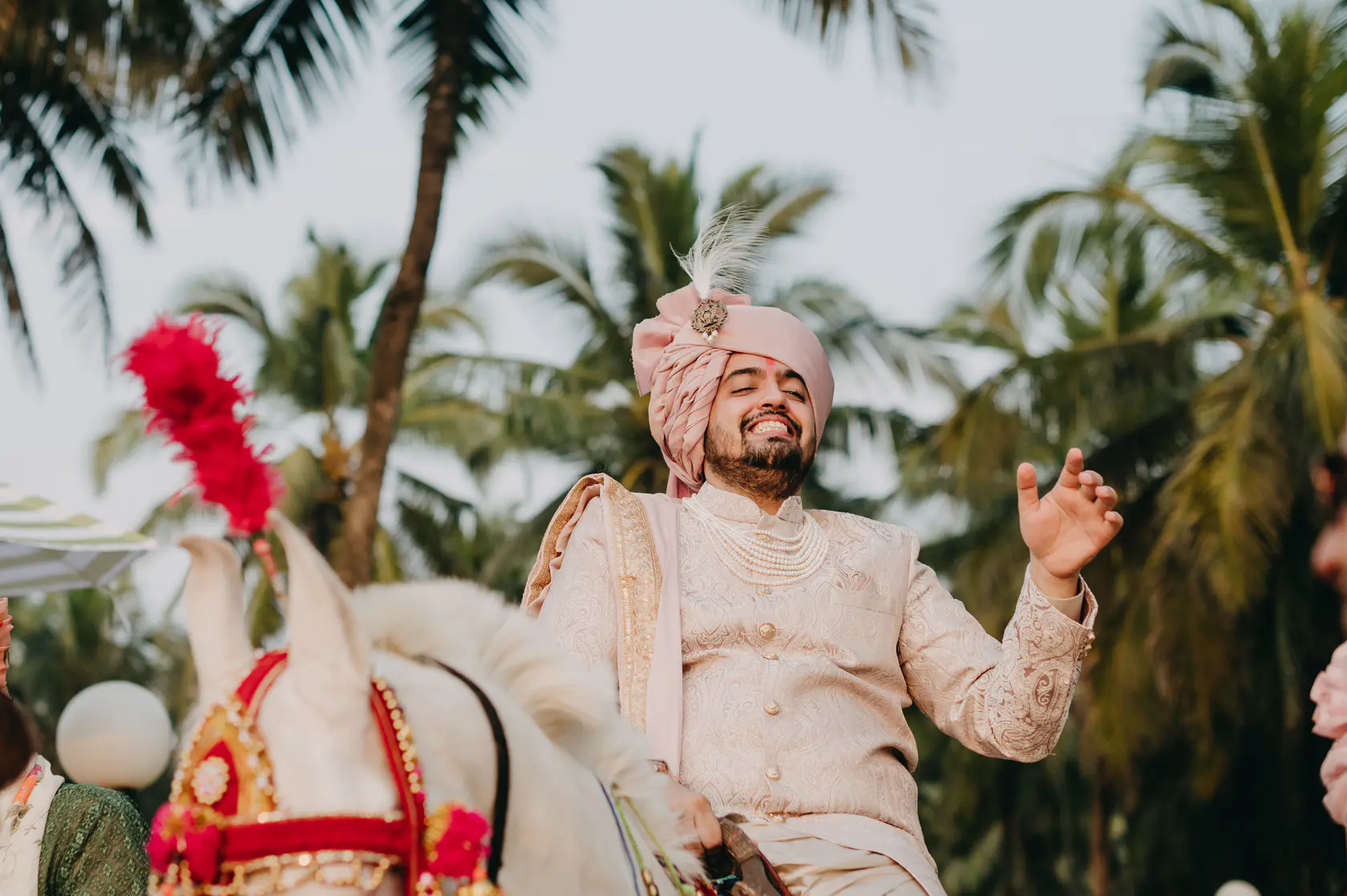 Portrait from Pearl and Nimish's wedding