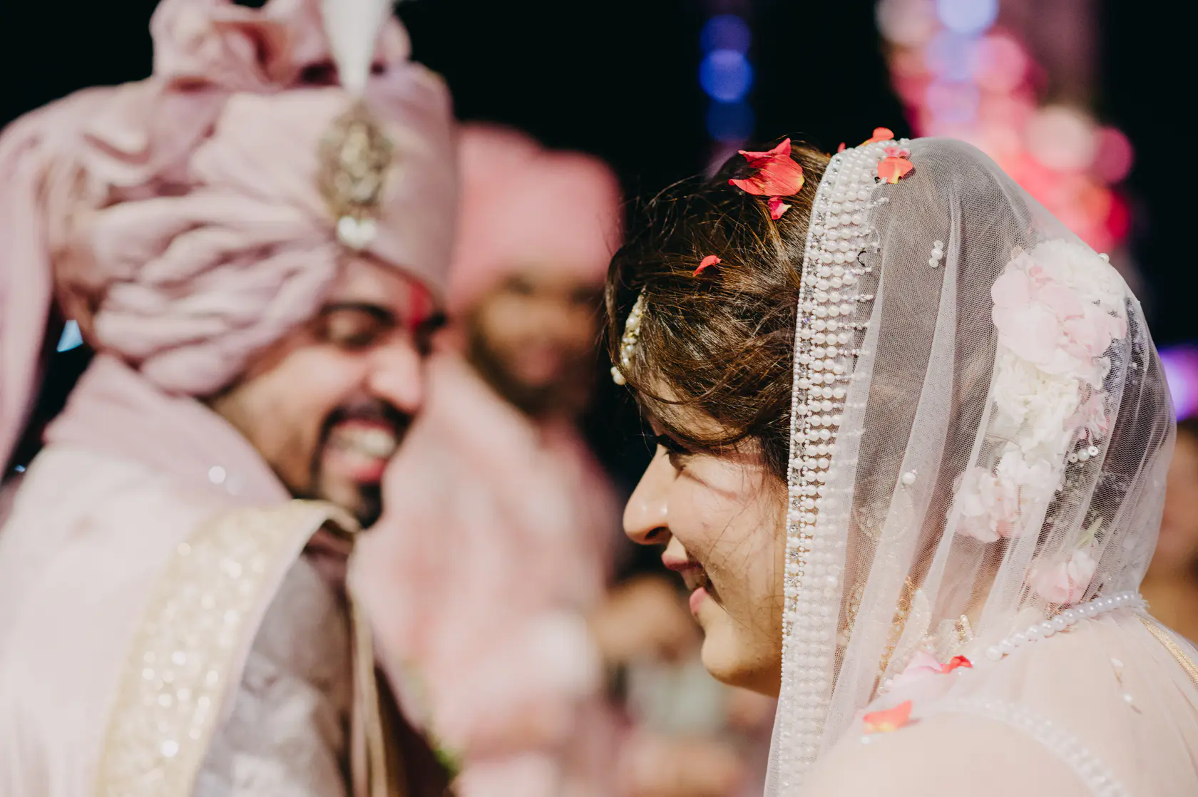 Portrait from Pearl and Nimish's wedding